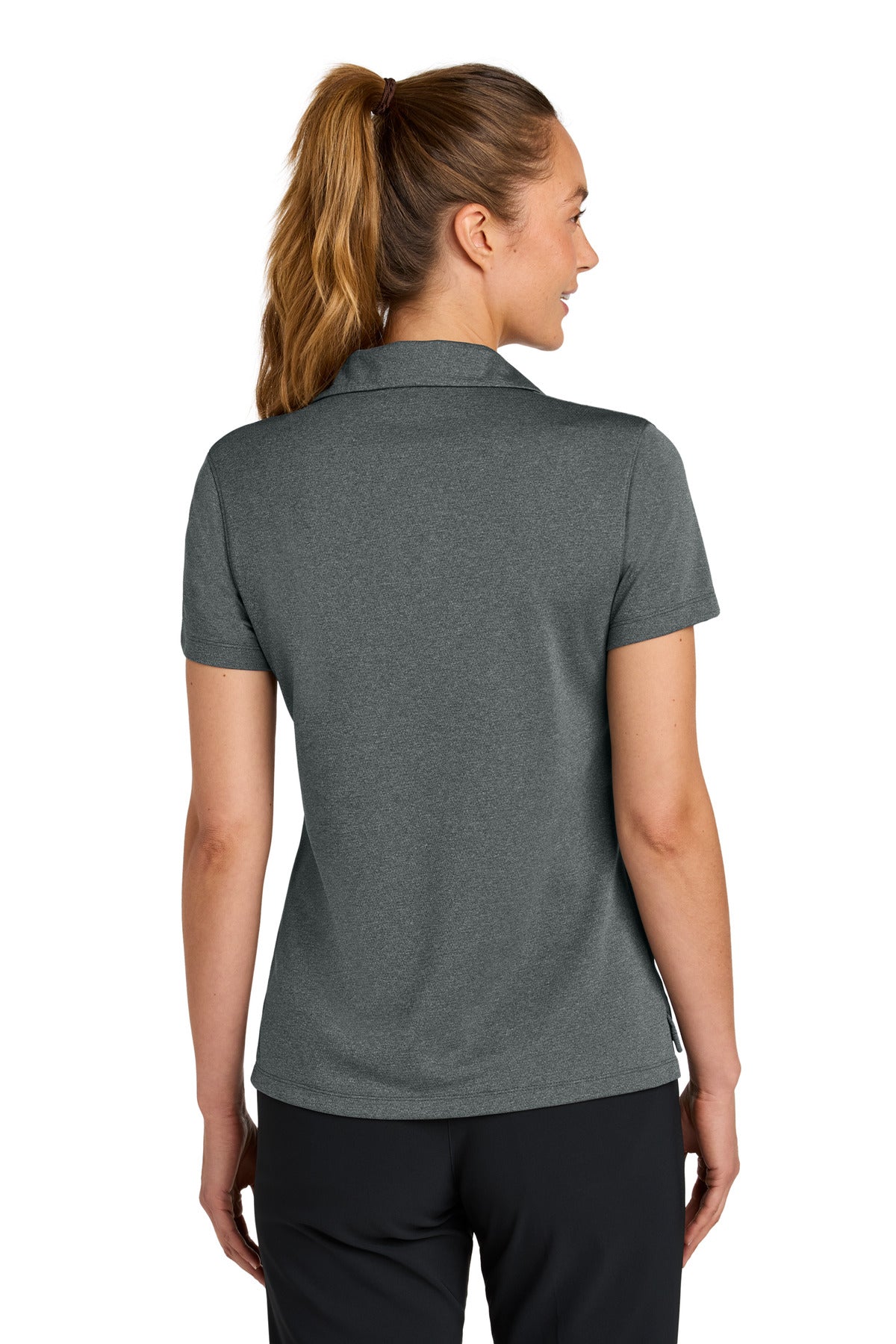 Nike Women's Dri-FIT Smooth Heather Polo - Anthracite Heather