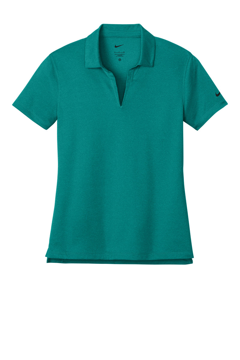 Nike Women's Dri-FIT Smooth Heather Polo - Bright Spruce Heather