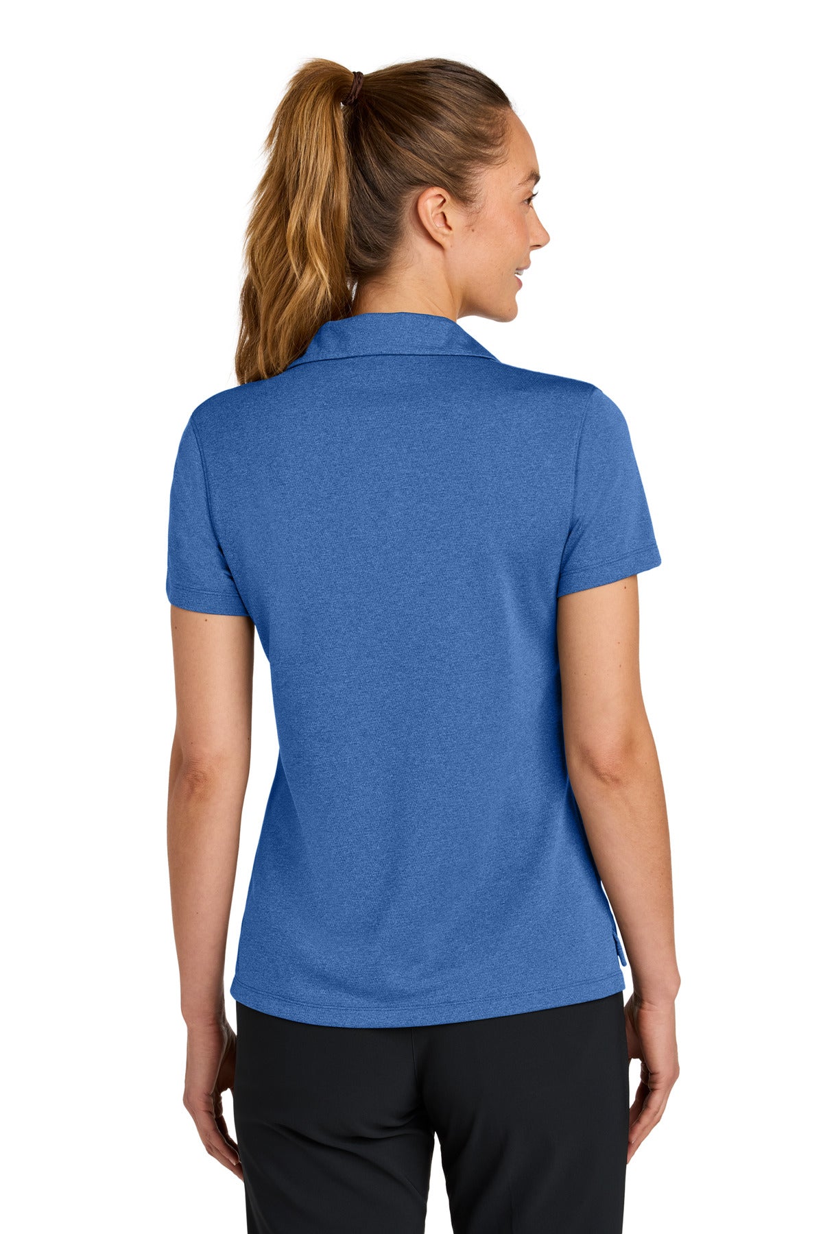 Nike Women's Dri-FIT Smooth Heather Polo - Game Royal Heather