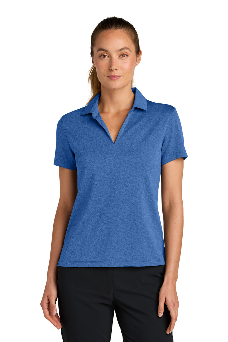 Nike Women's Dri-FIT Smooth Heather Polo - Game Royal Heather