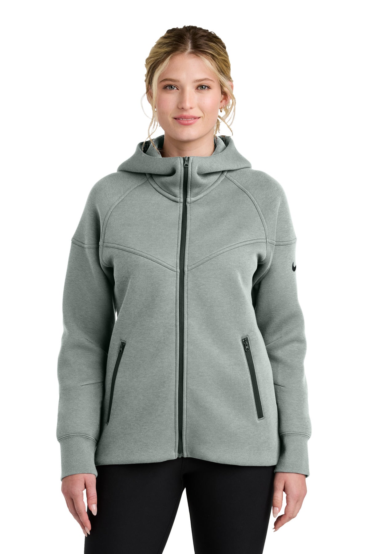 Nike Women's Tech Fleece Full-Zip Hoodie - Dark Grey Heather