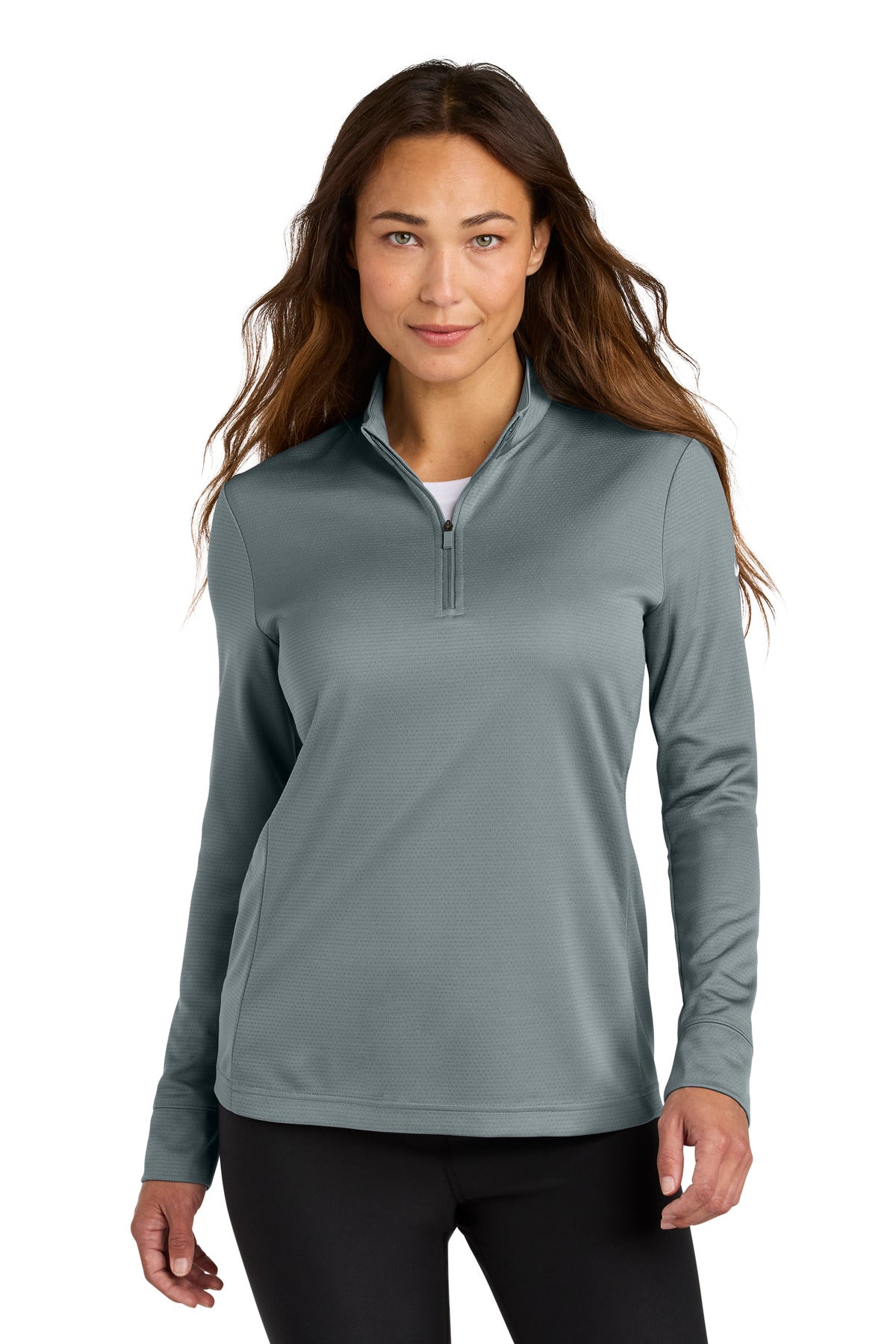 Nike Women's Essential 1/2-Zip Cover-Up - Cool Grey