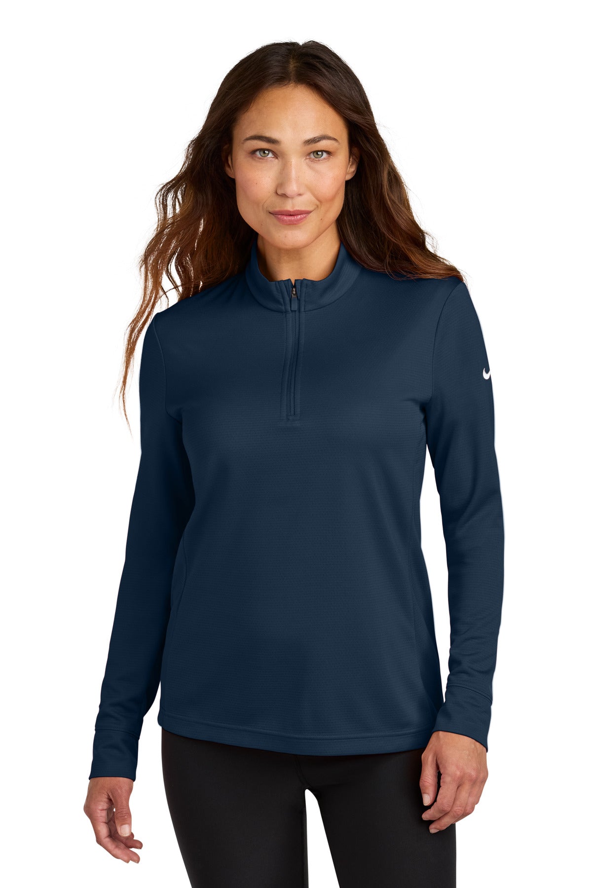 Nike Women's Essential 1/2-Zip Cover-Up - Navy
