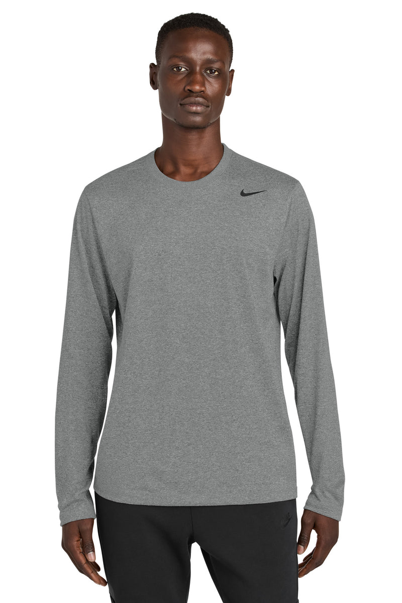 Nike Team rLegend Long Sleeve Tee - Carbon Heather