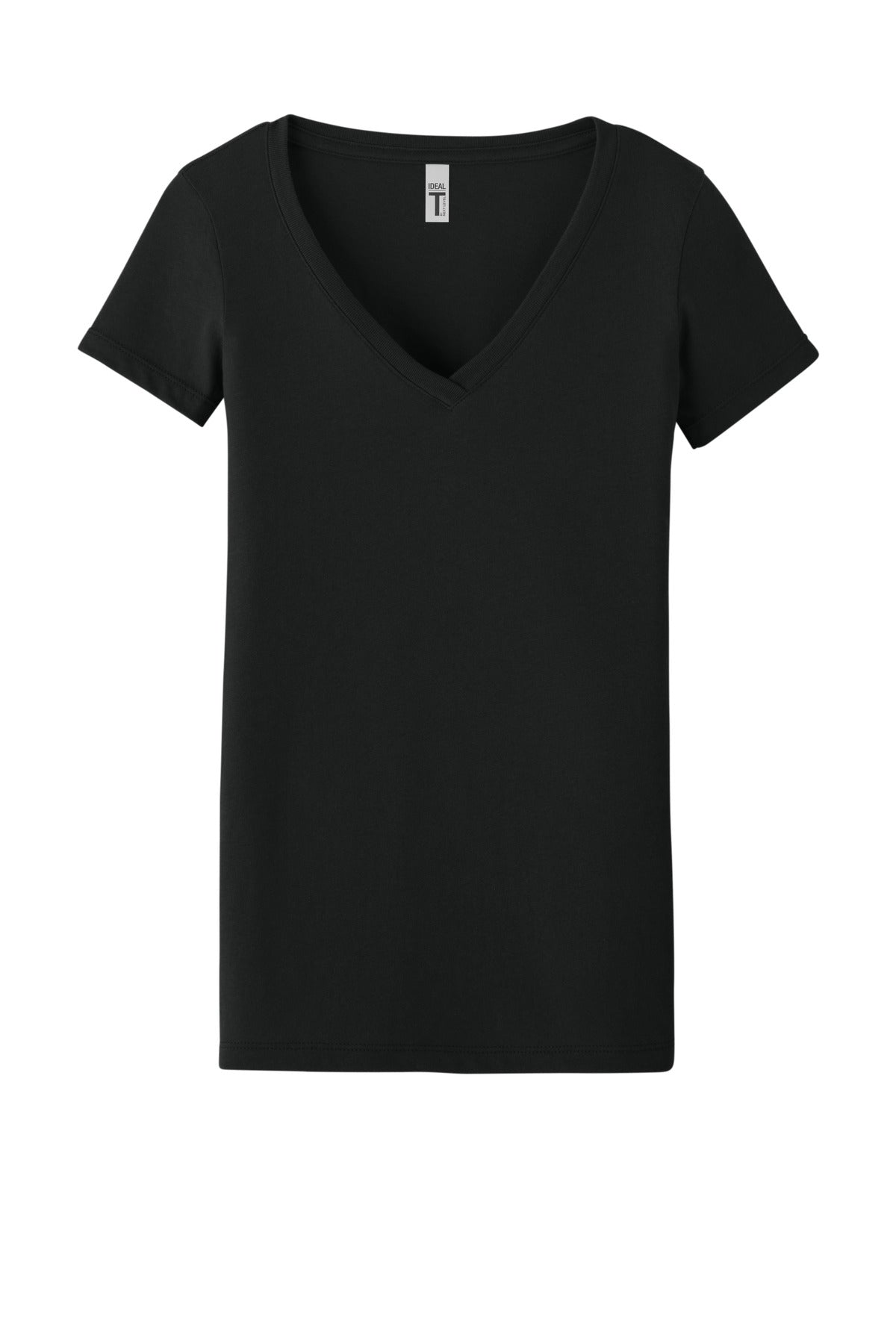 Next Level Apparel Women's Ideal V-Neck Tee - Black