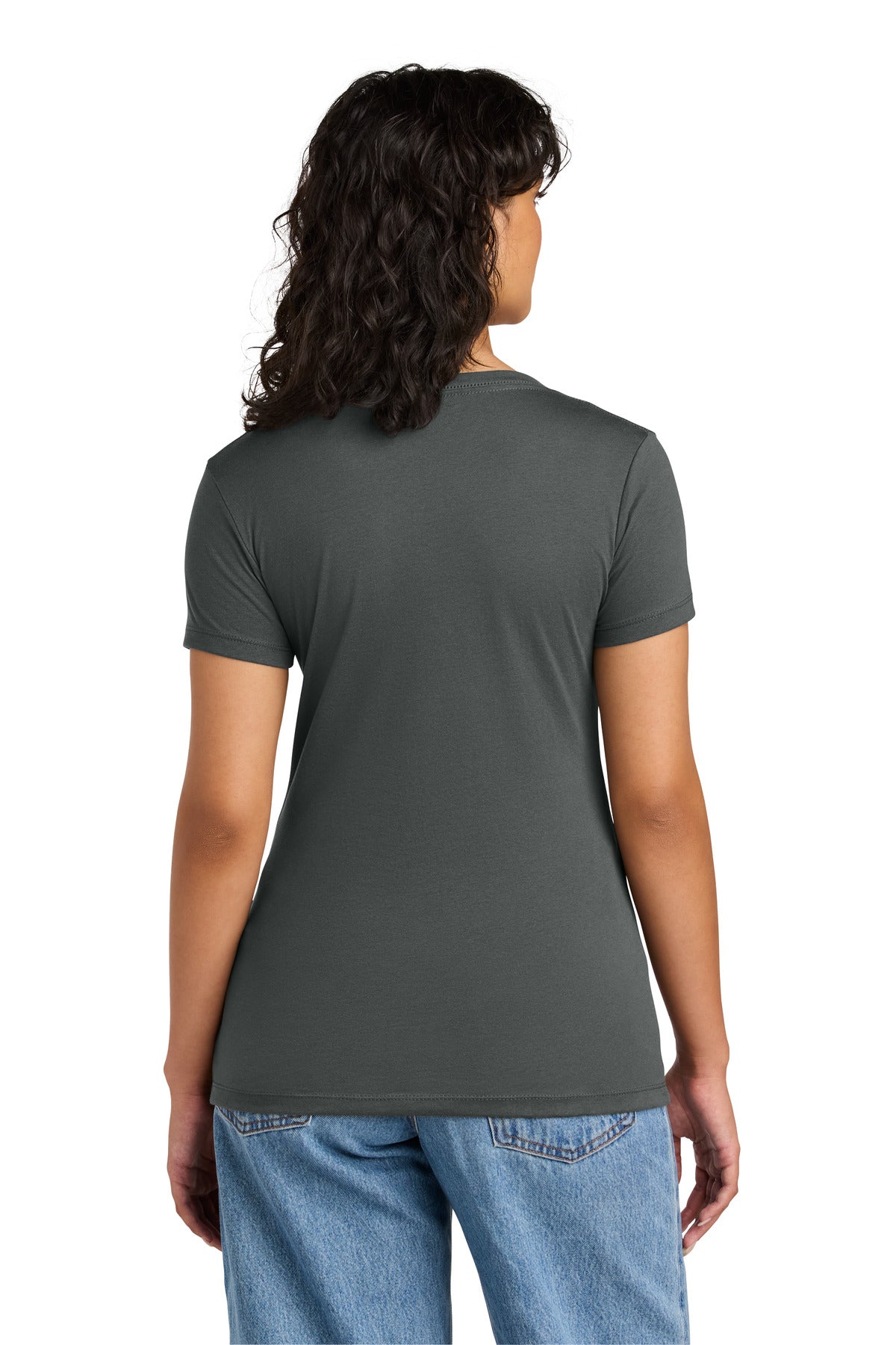 Next Level Apparel Women's Ideal V-Neck Tee - Dark Gray