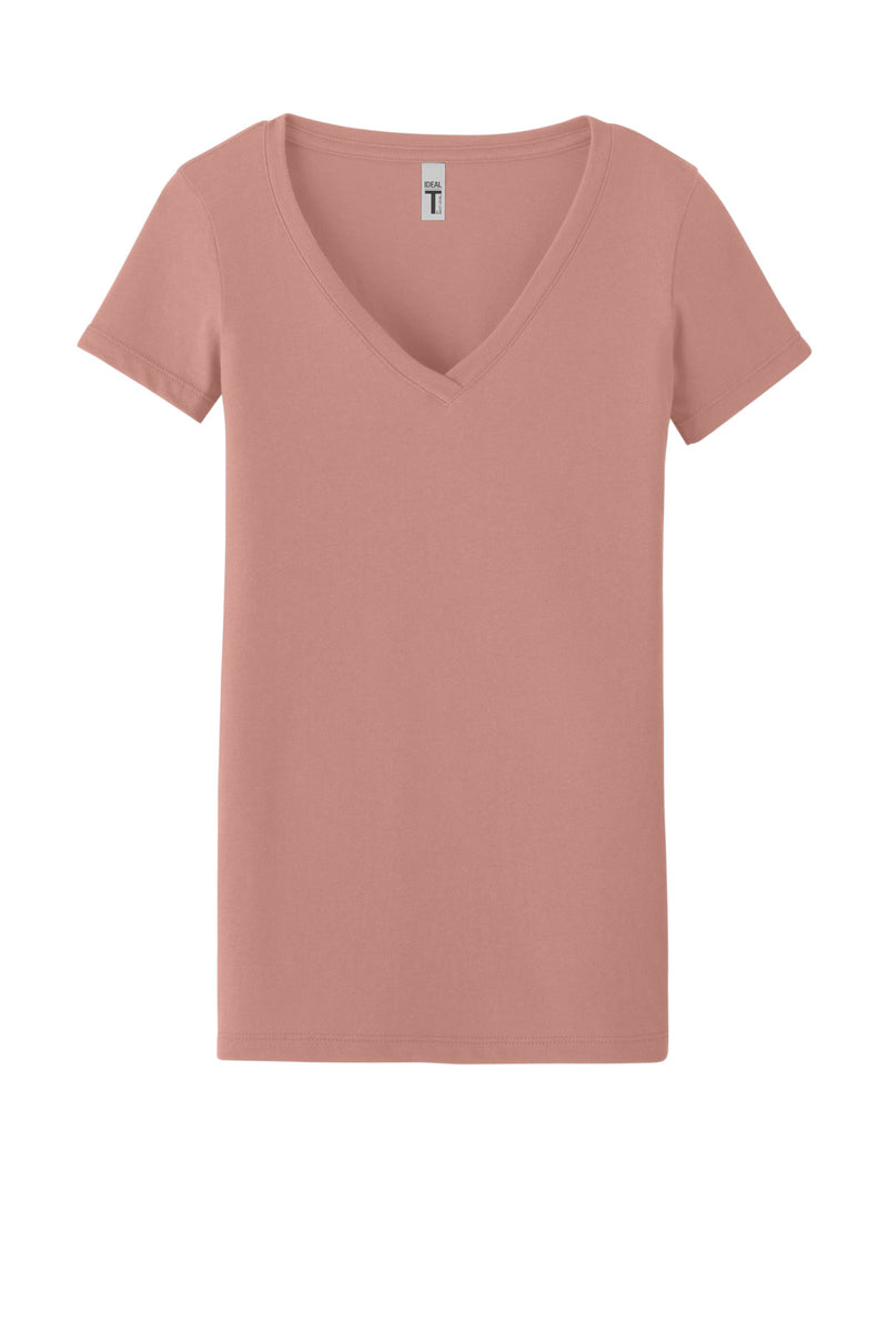 Next Level Apparel Women's Ideal V-Neck Tee - Desert Pink