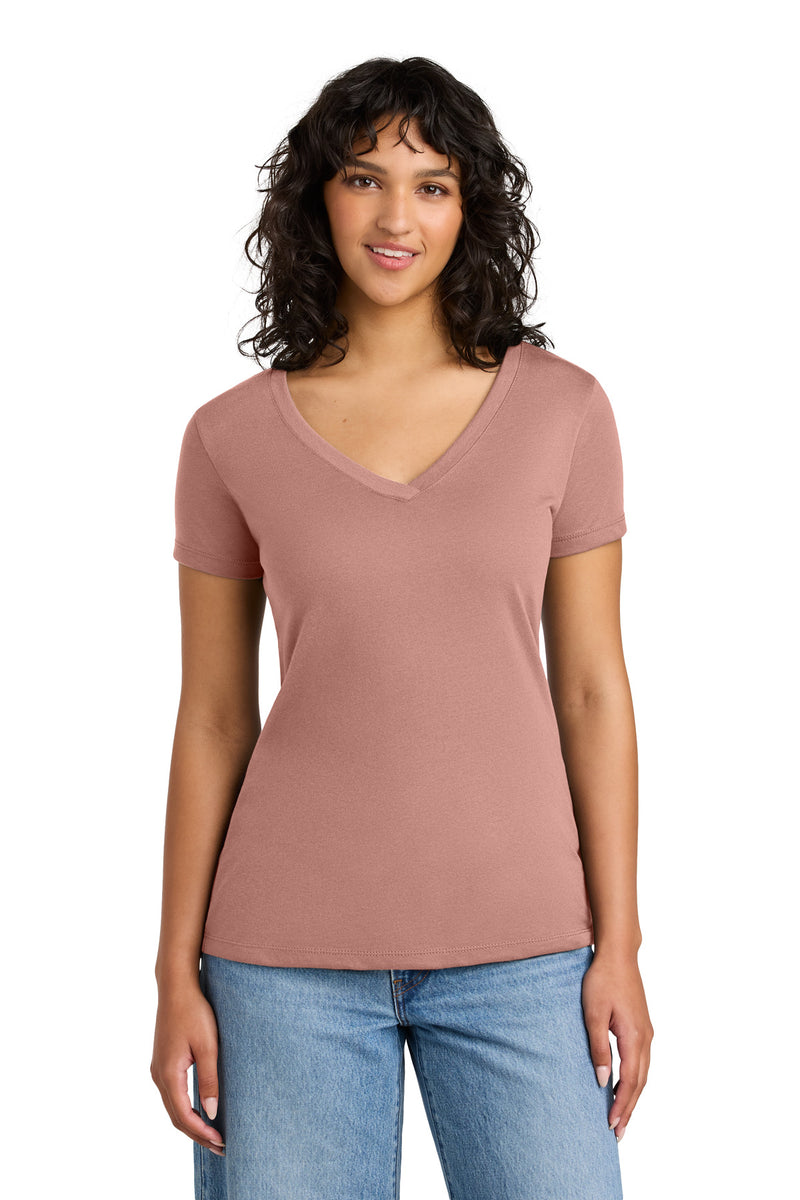 Next Level Apparel Women's Ideal V-Neck Tee - Desert Pink