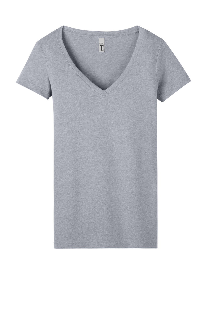 Next Level Apparel Women's Ideal V-Neck Tee - Heather Gray