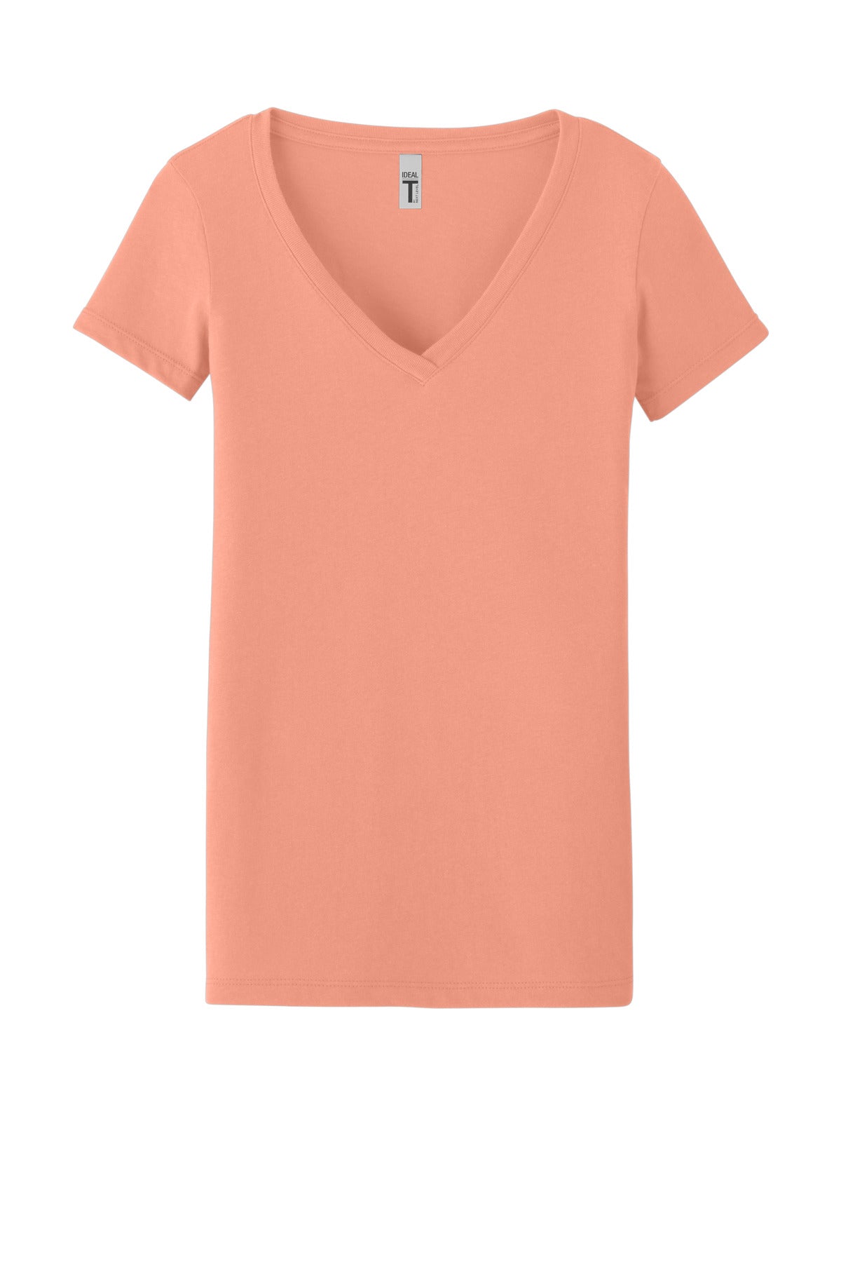 Next Level Apparel Women's Ideal V-Neck Tee - Light Orange
