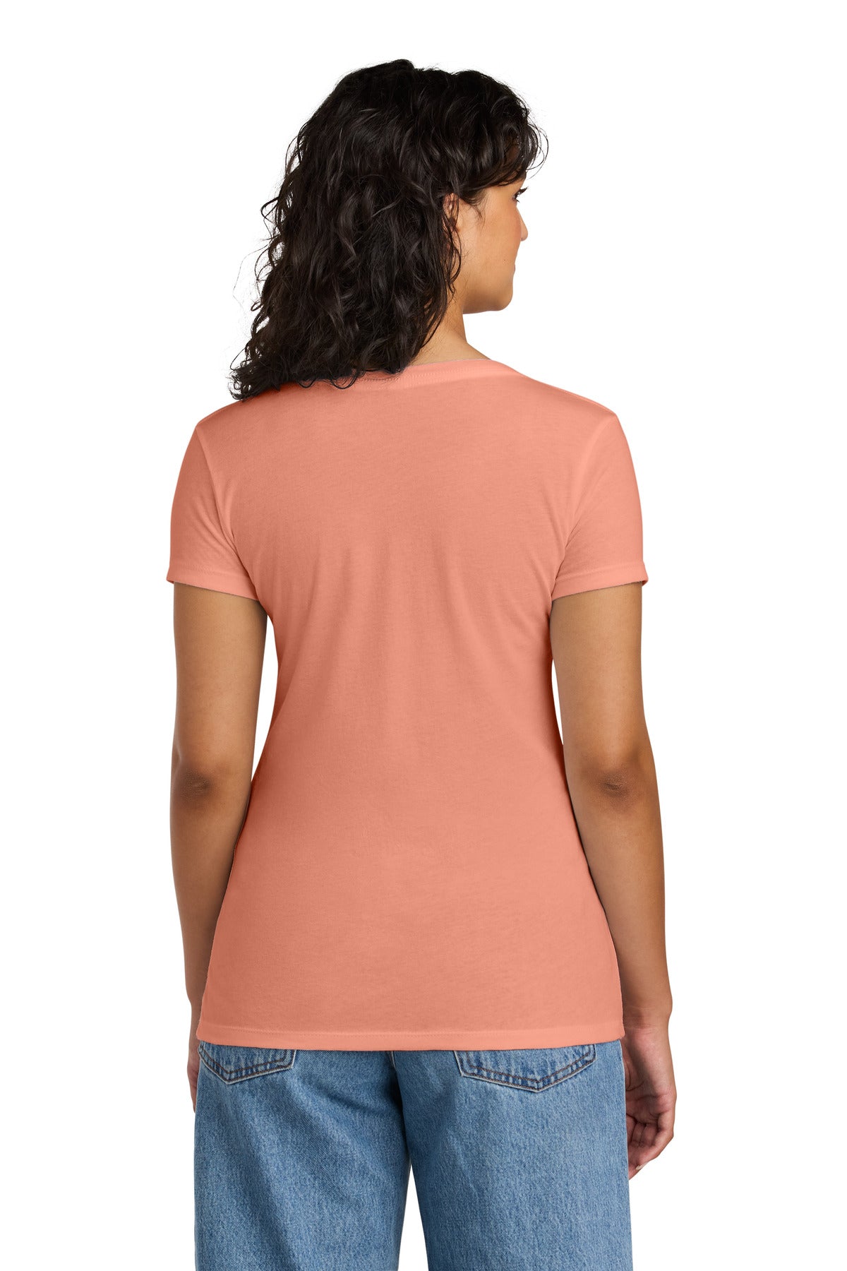 Next Level Apparel Women's Ideal V-Neck Tee - Light Orange