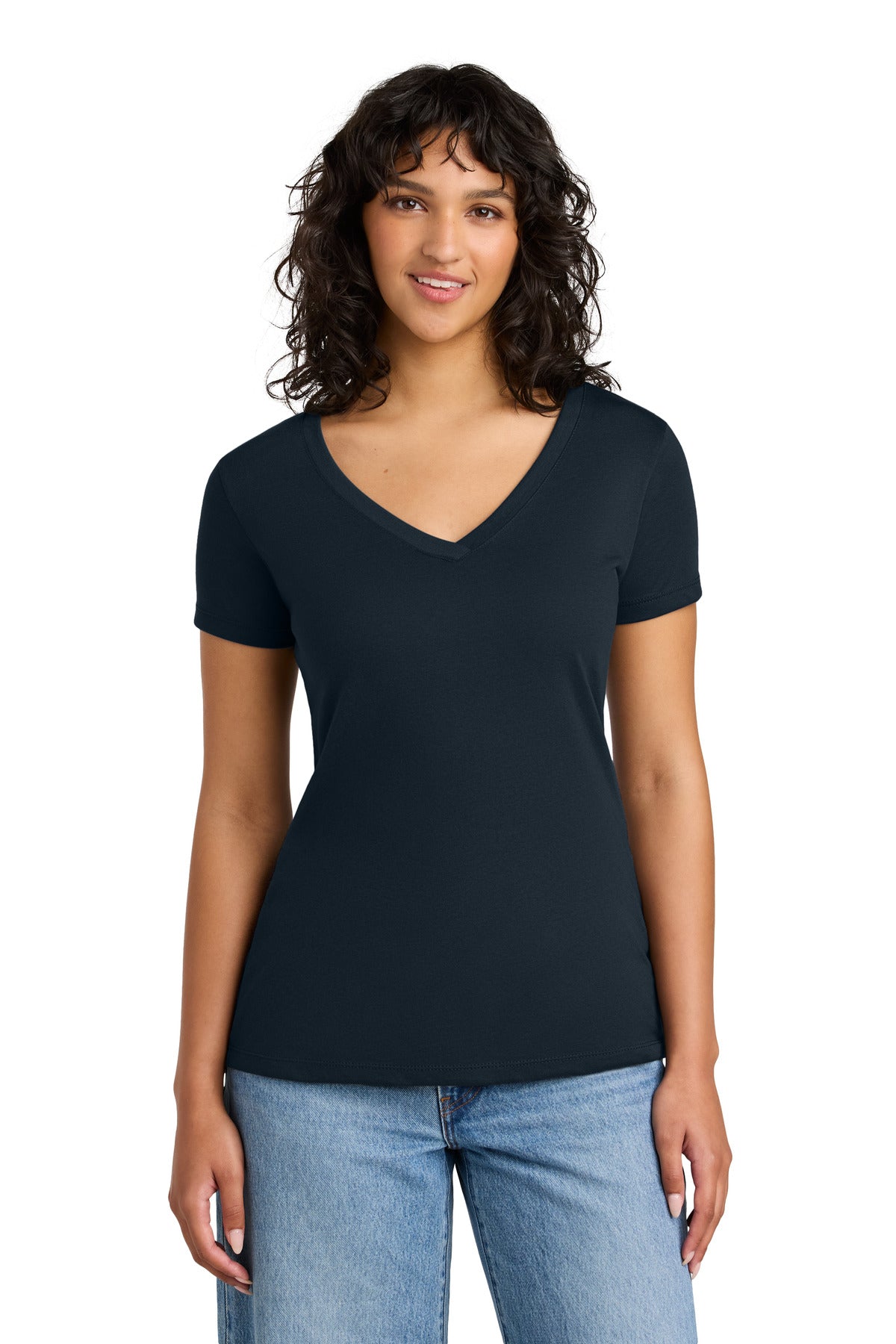 Next Level Apparel Women's Ideal V-Neck Tee - Midnight Navy