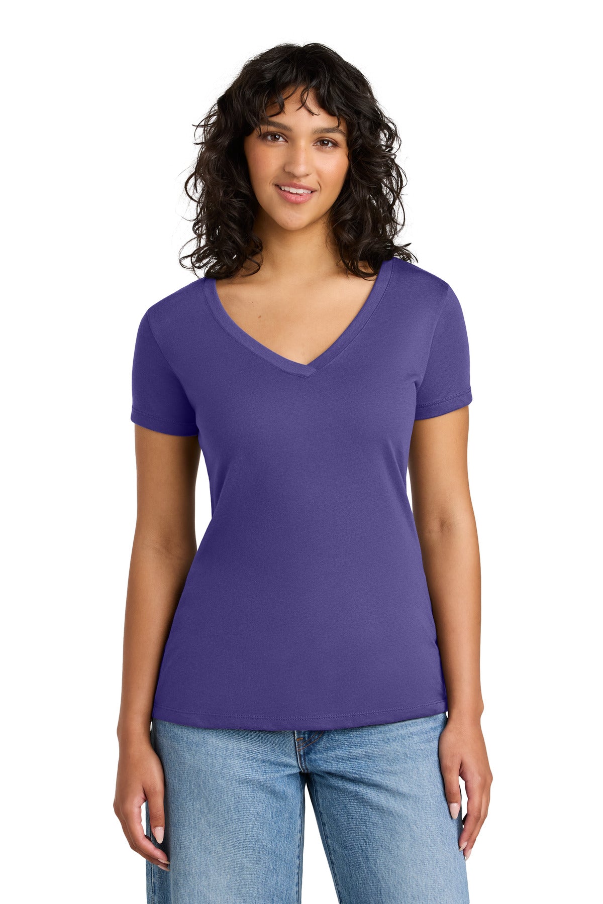 Next Level Apparel Women's Ideal V-Neck Tee - Purple Rush