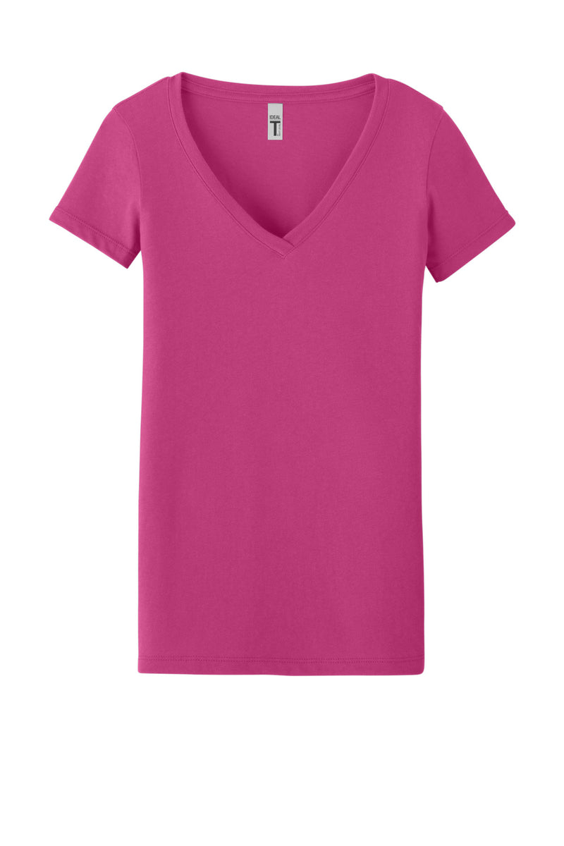 Next Level Apparel Women's Ideal V-Neck Tee - Raspberry