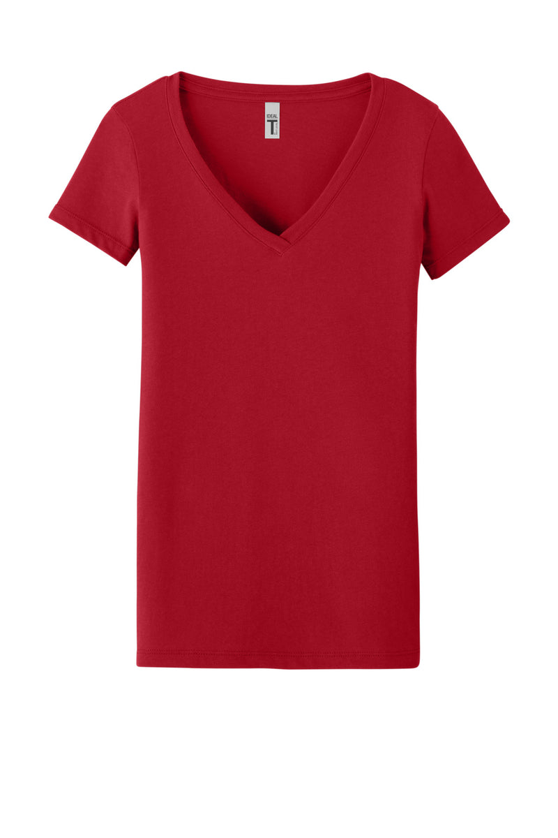 Next Level Apparel Women's Ideal V-Neck Tee - Red