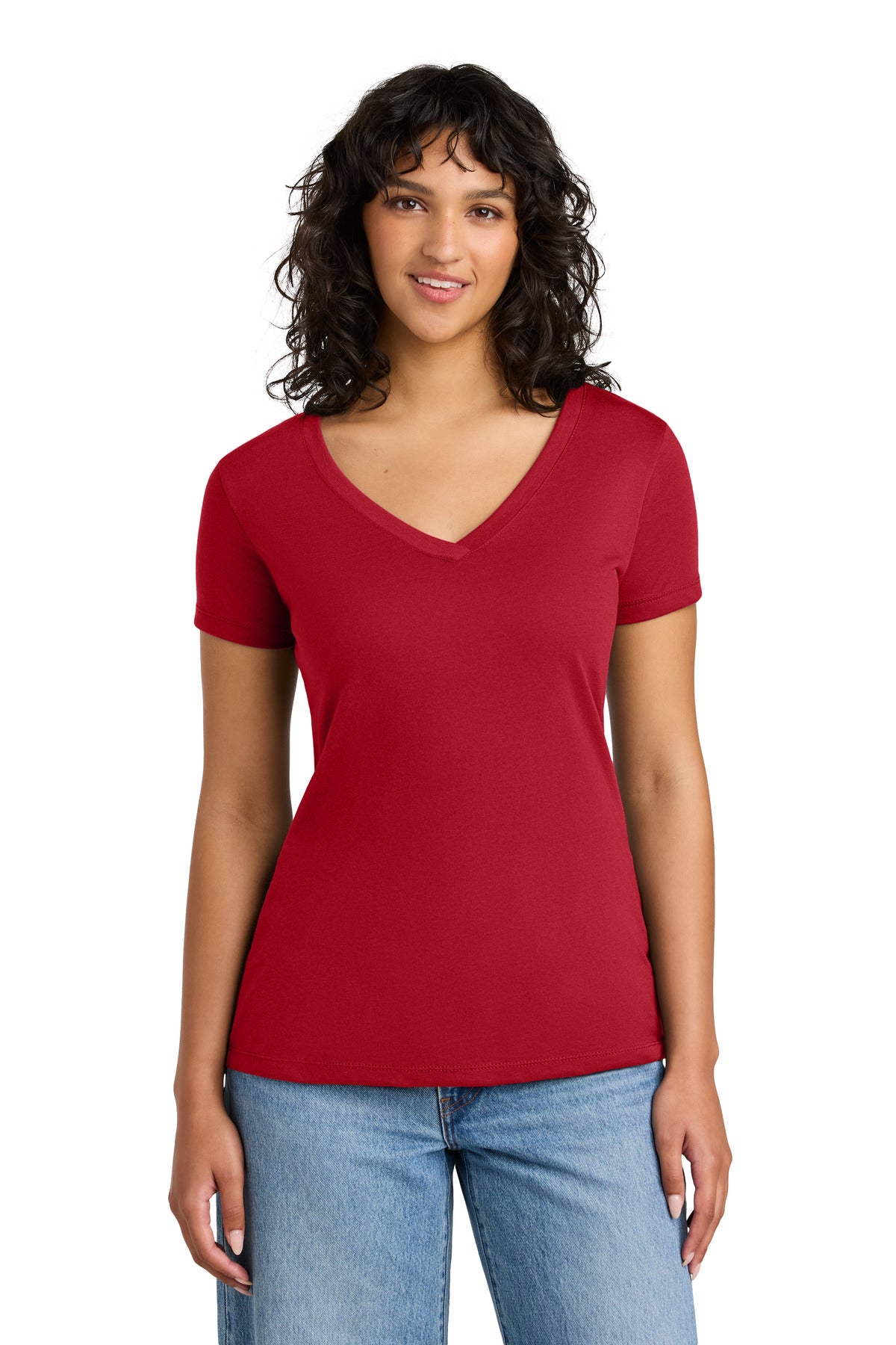 Next Level Apparel Women's Ideal V-Neck Tee - Red