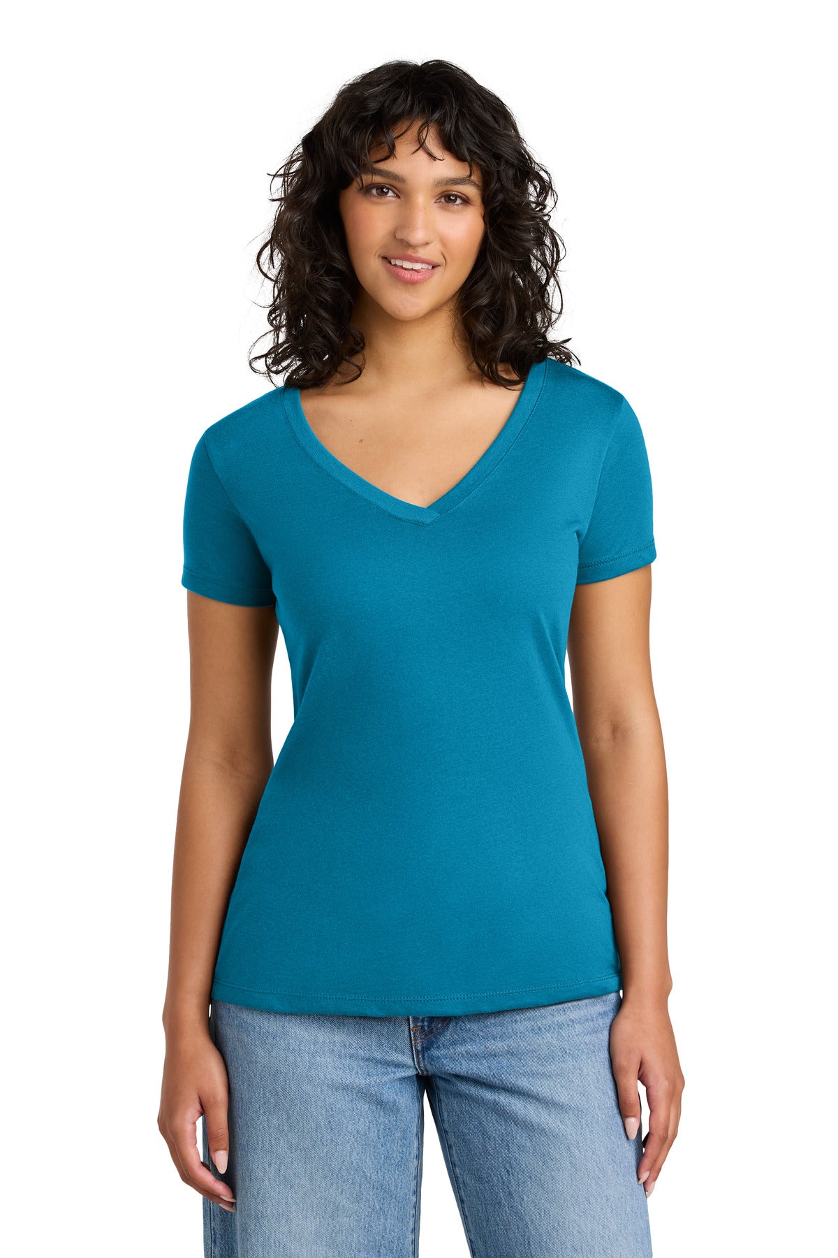 Next Level Apparel Women's Ideal V-Neck Tee - Turquoise