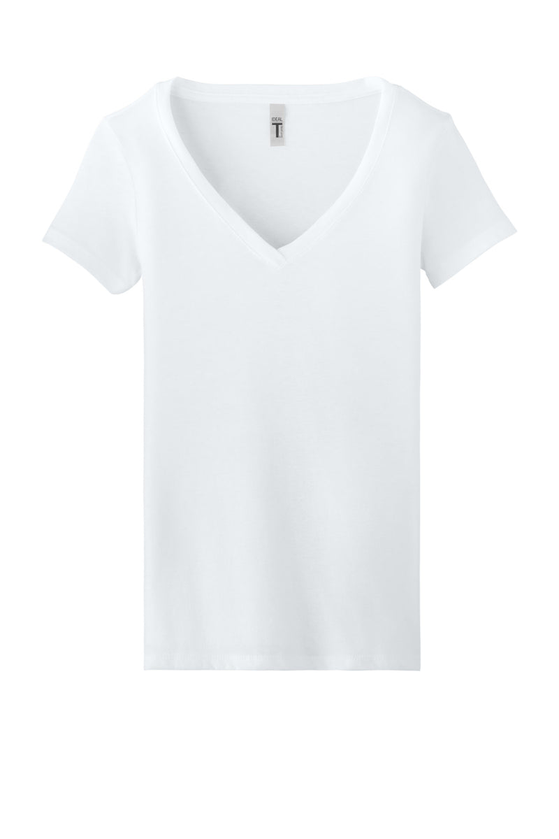 Next Level Apparel Women's Ideal V-Neck Tee - White