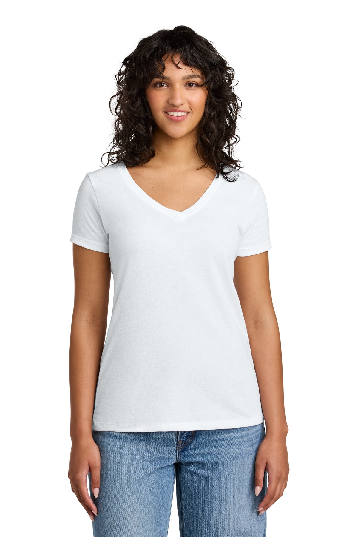 Next Level Apparel Women's Ideal V-Neck Tee - White