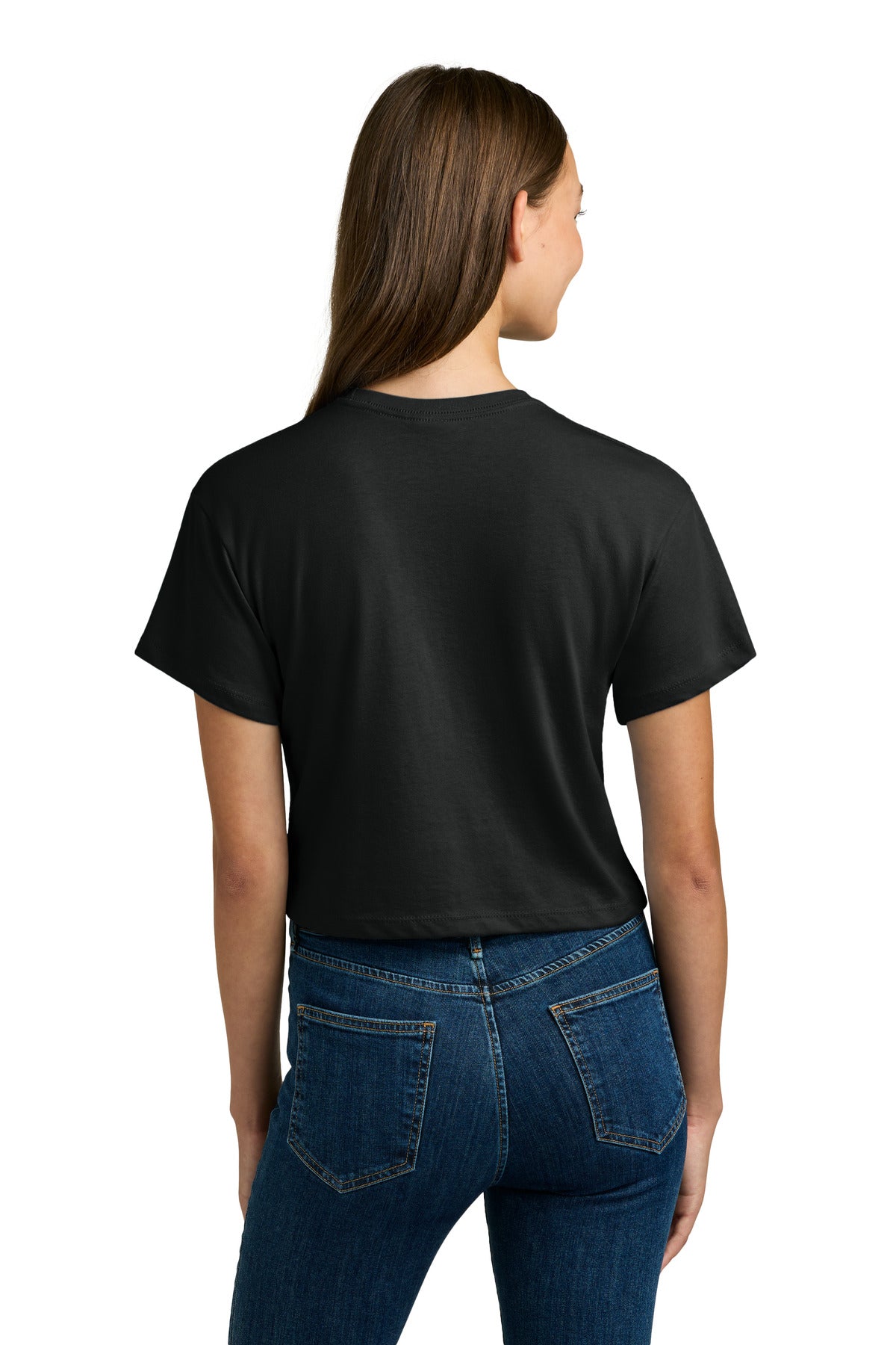 Next Level Apparel Women's Ideal Crop Top - Black