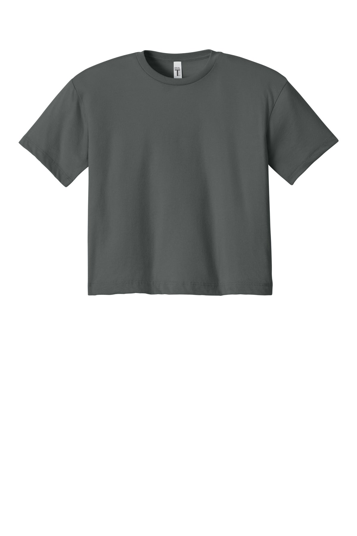 Next Level Apparel Women's Ideal Crop Top - Dark Gray