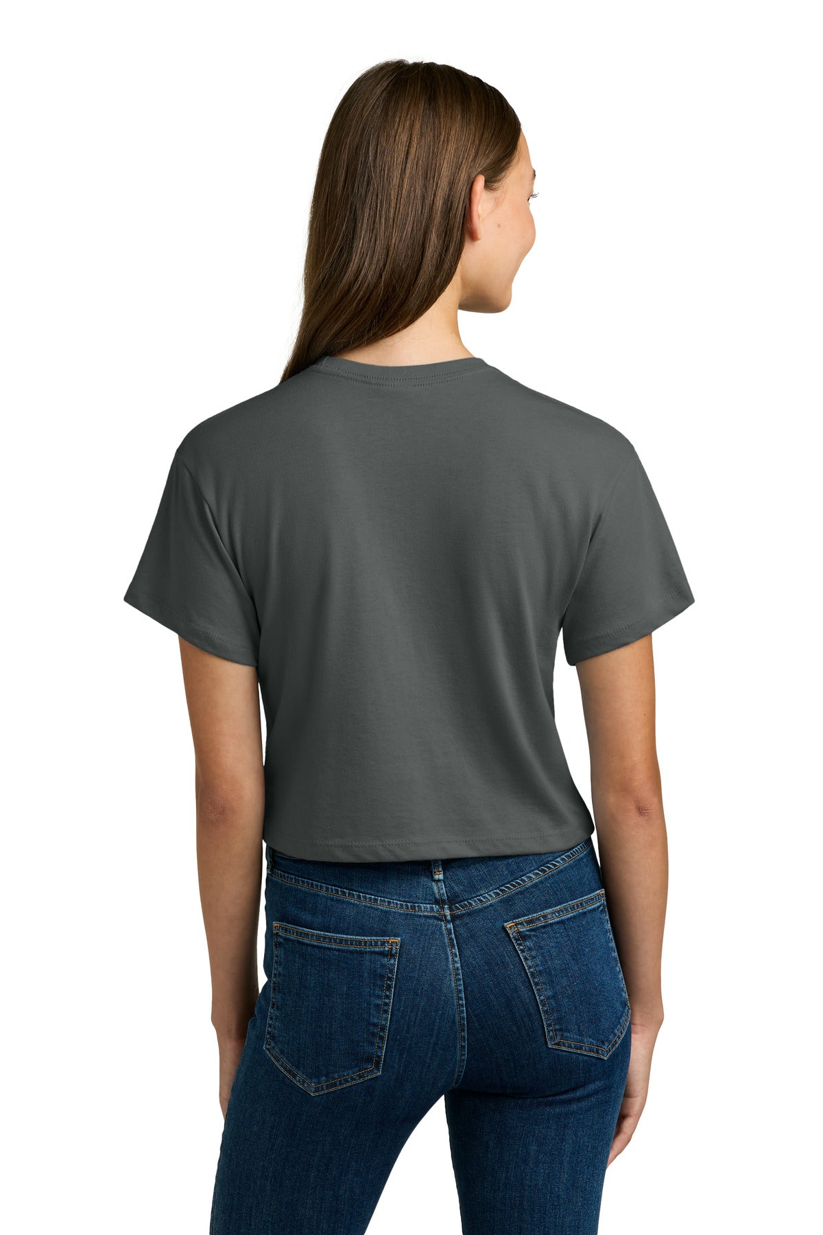 Next Level Apparel Women's Ideal Crop Top - Dark Gray