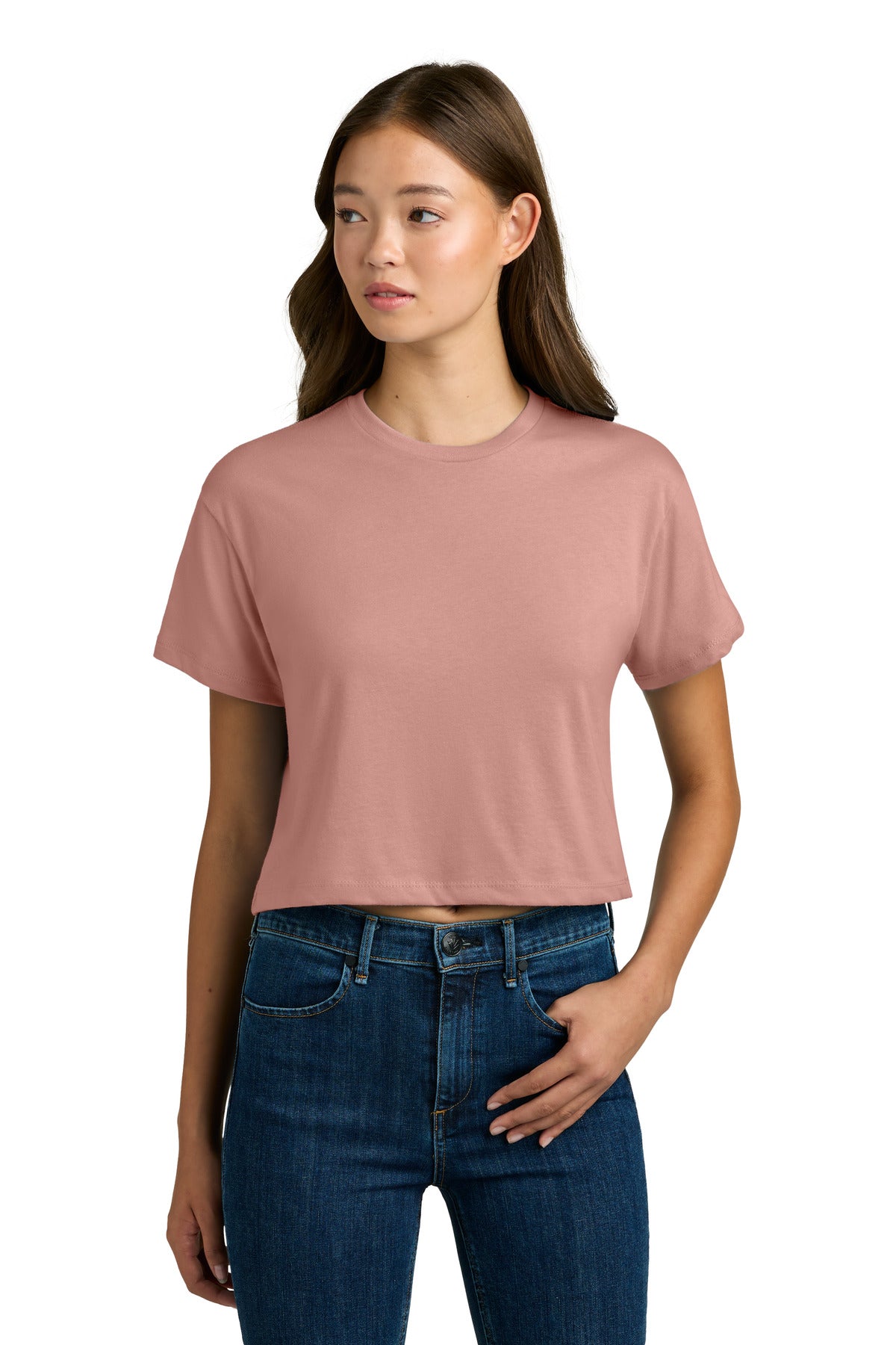 Next Level Apparel Women's Ideal Crop Top - Desert Pink