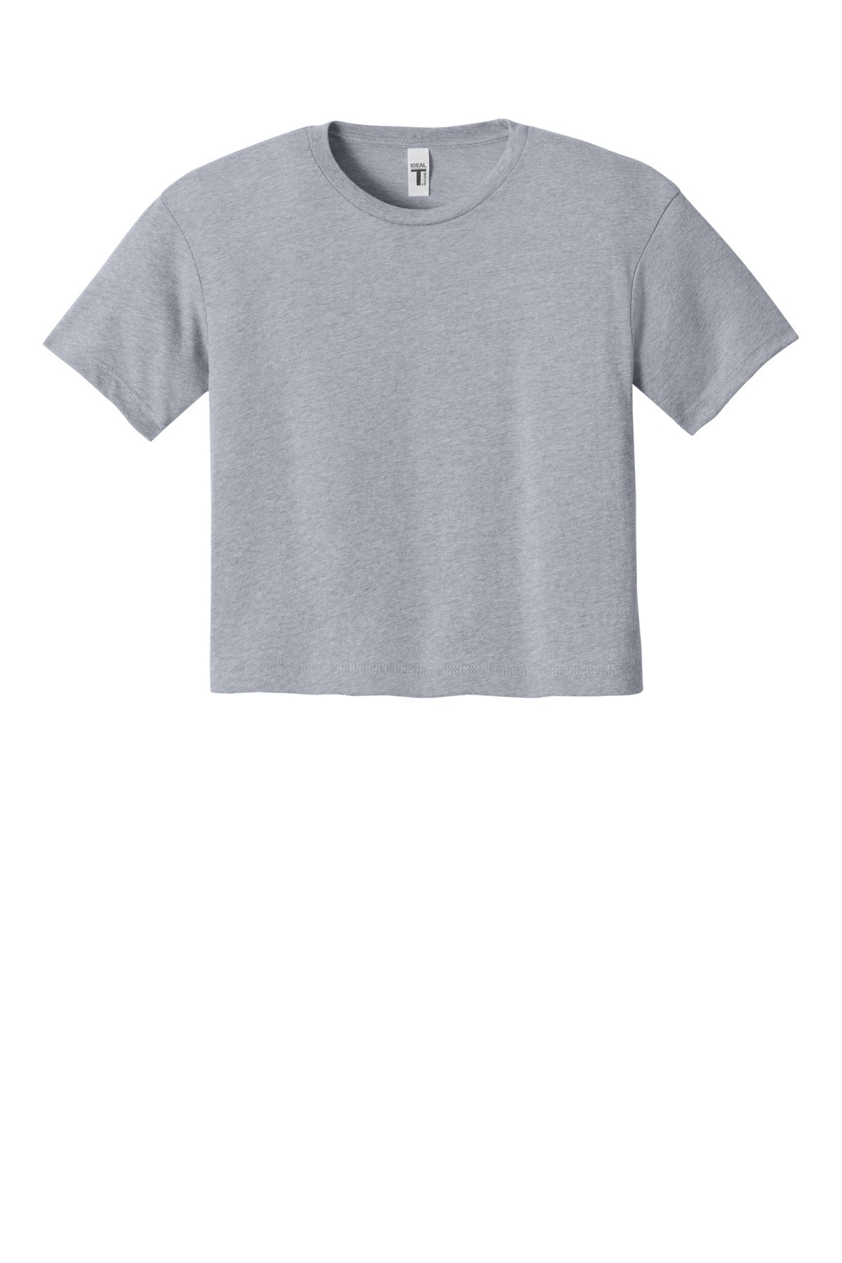 Next Level Apparel Women's Ideal Crop Top - Heather Gray