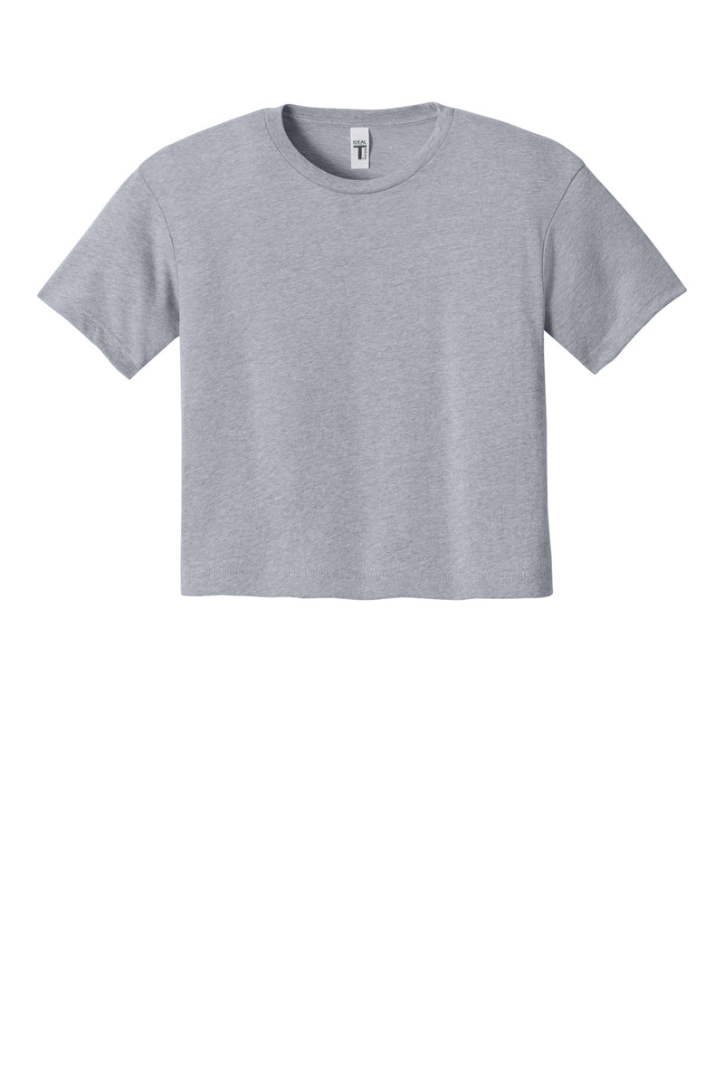 Next Level Apparel Women's Ideal Crop Top - Heather Gray