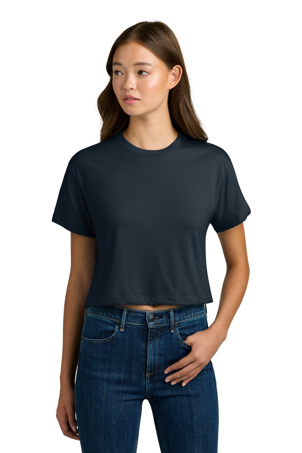 Next Level Apparel Women's Ideal Crop Top - Midnight Navy