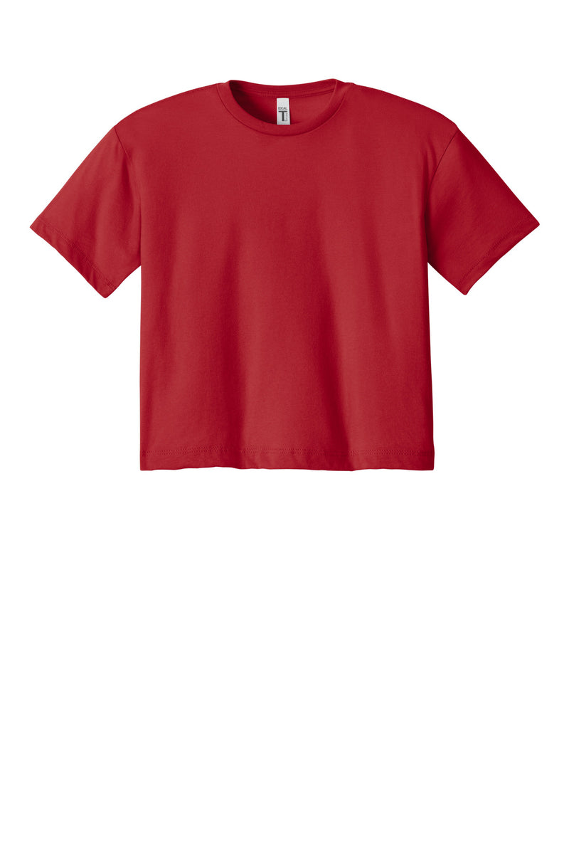 Next Level Apparel Women's Ideal Crop Top - Red