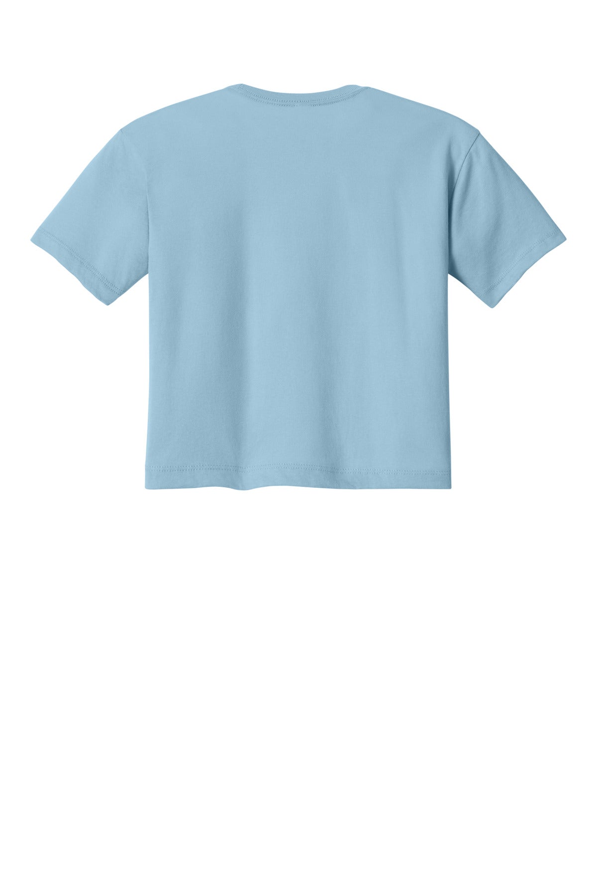 Next Level Apparel Women's Ideal Crop Top - Stonewash Denim