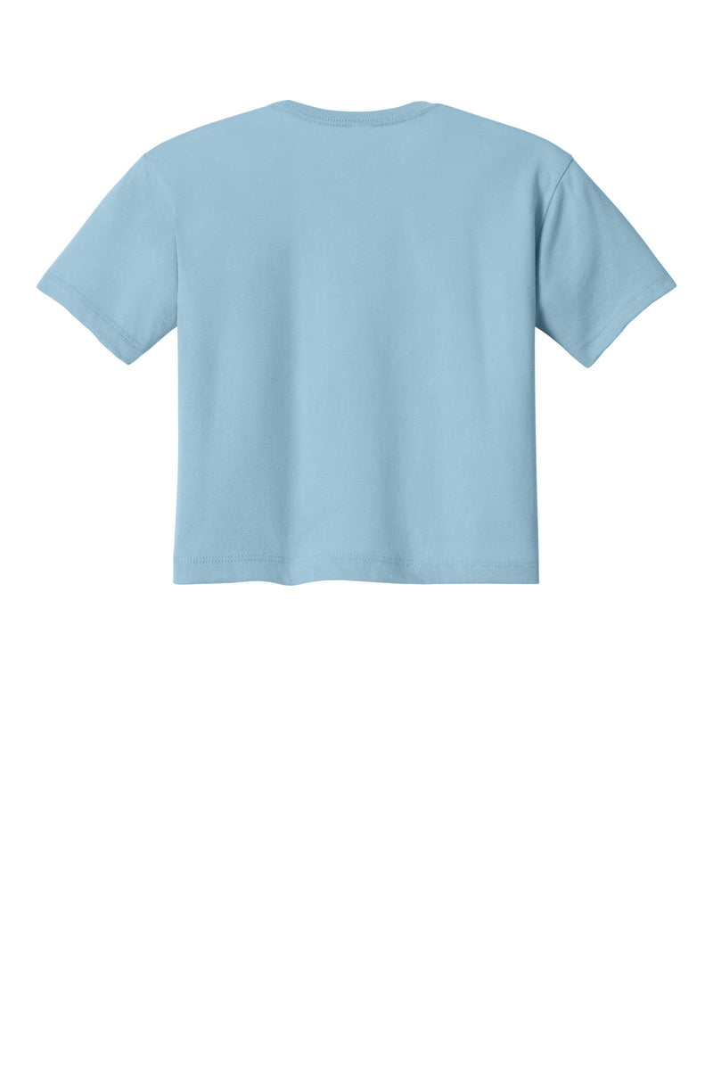 Next Level Apparel Women's Ideal Crop Top - Stonewash Denim