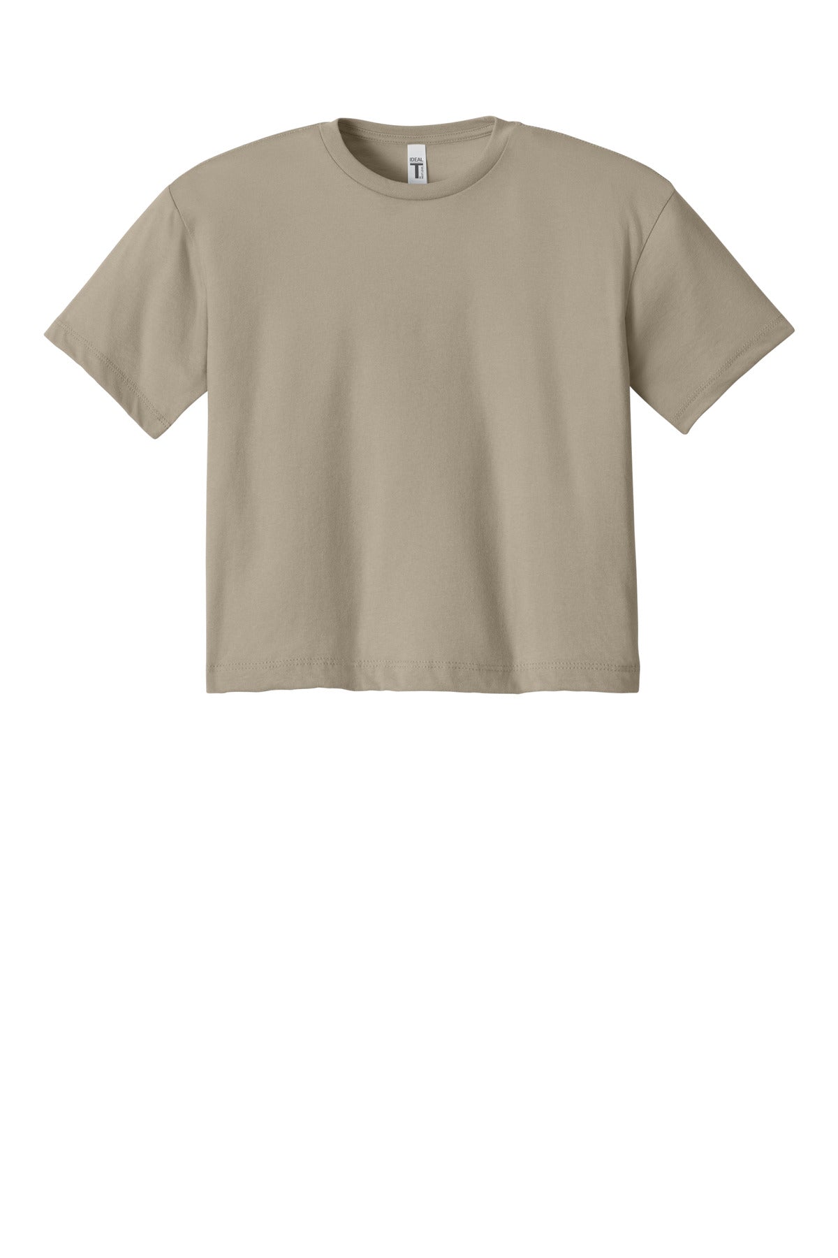 Next Level Apparel Women's Ideal Crop Top - Tan