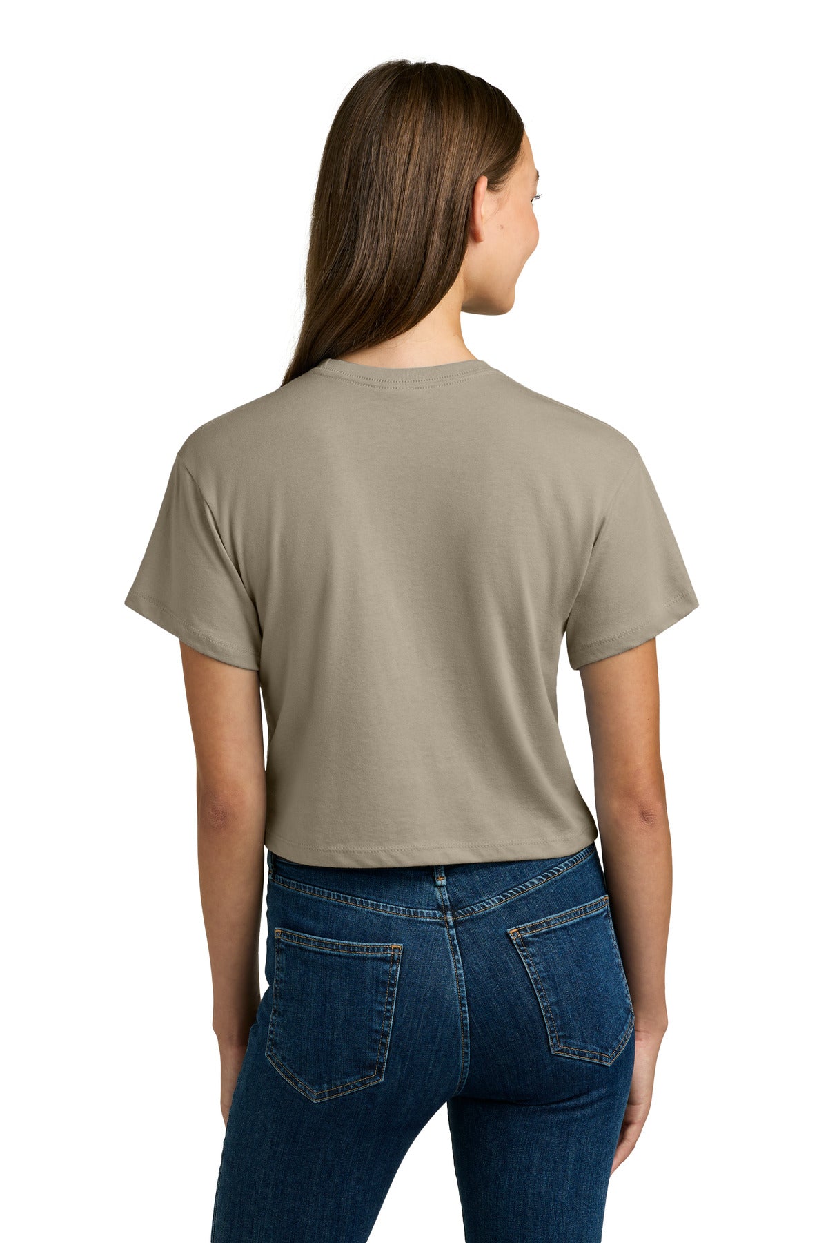 Next Level Apparel Women's Ideal Crop Top - Tan