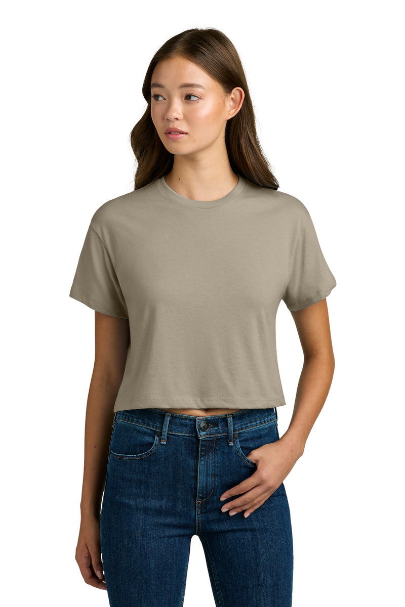 Next Level Apparel Women's Ideal Crop Top - Tan