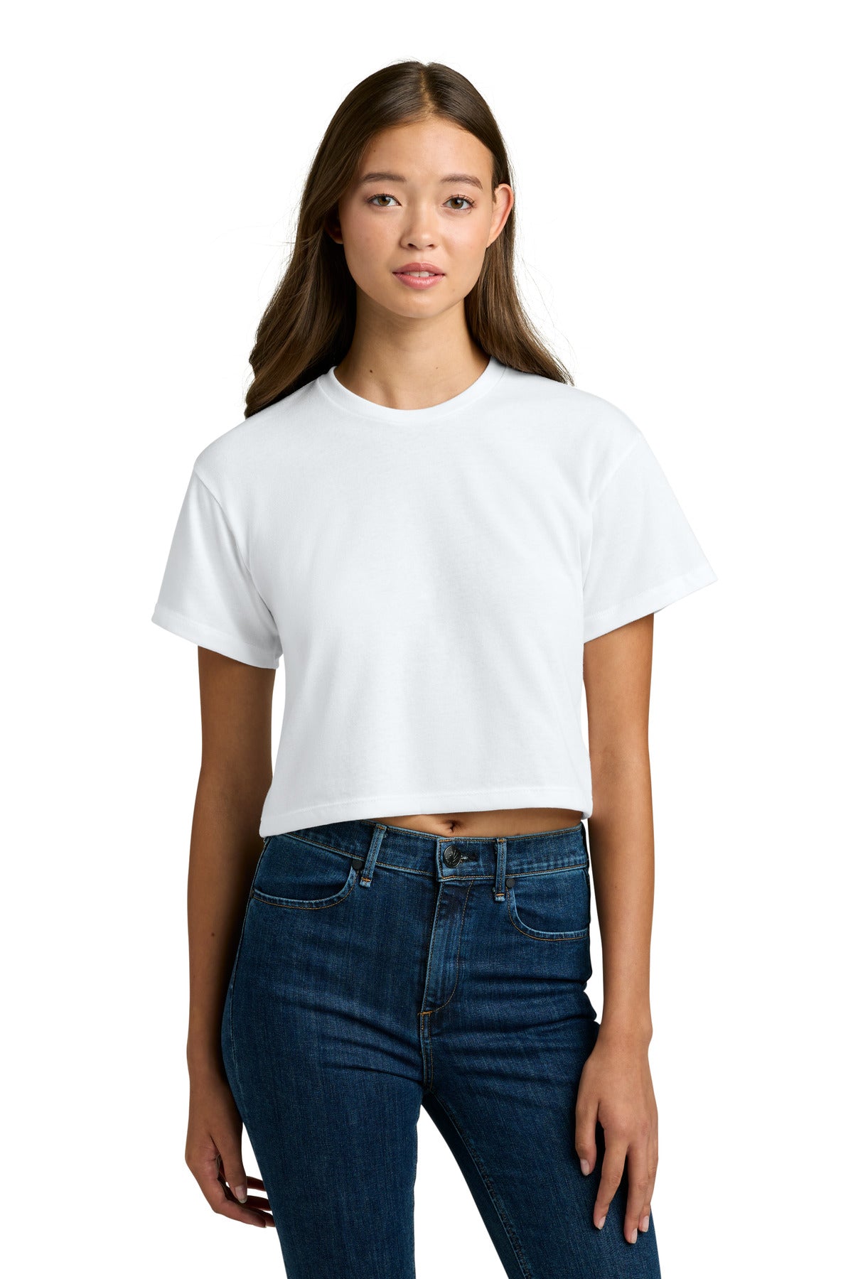Next Level Apparel Women's Ideal Crop Top - White