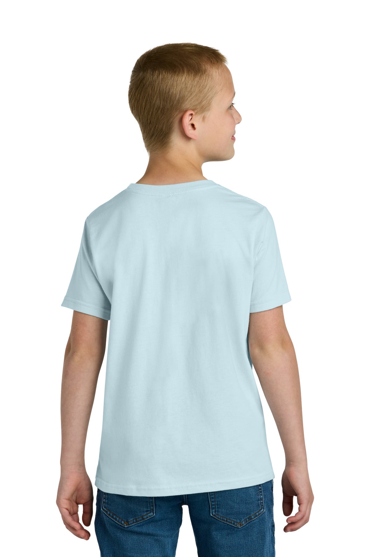 Next Level Apparel Youth Cotton Tee - Light Blue