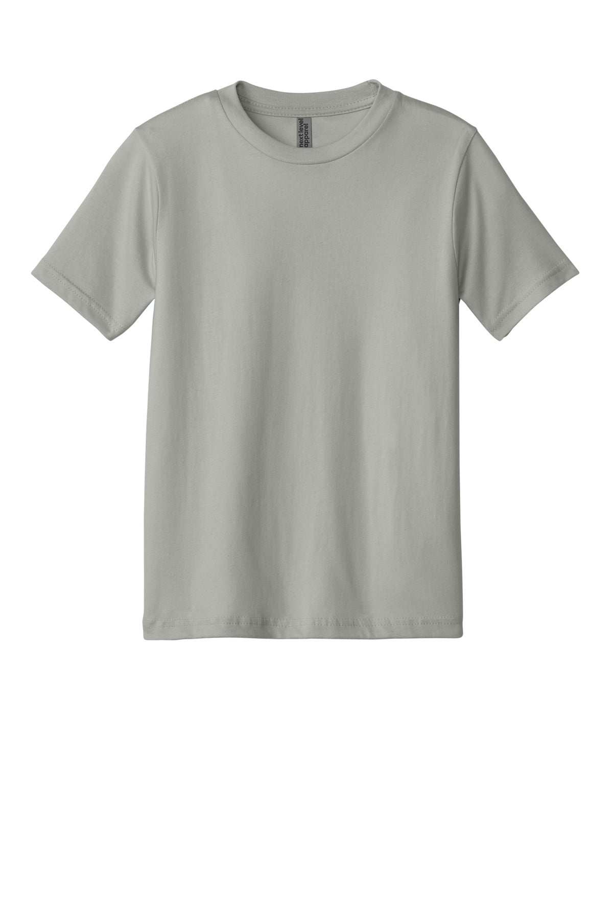 Next Level Apparel Youth Cotton Tee - Light Gray