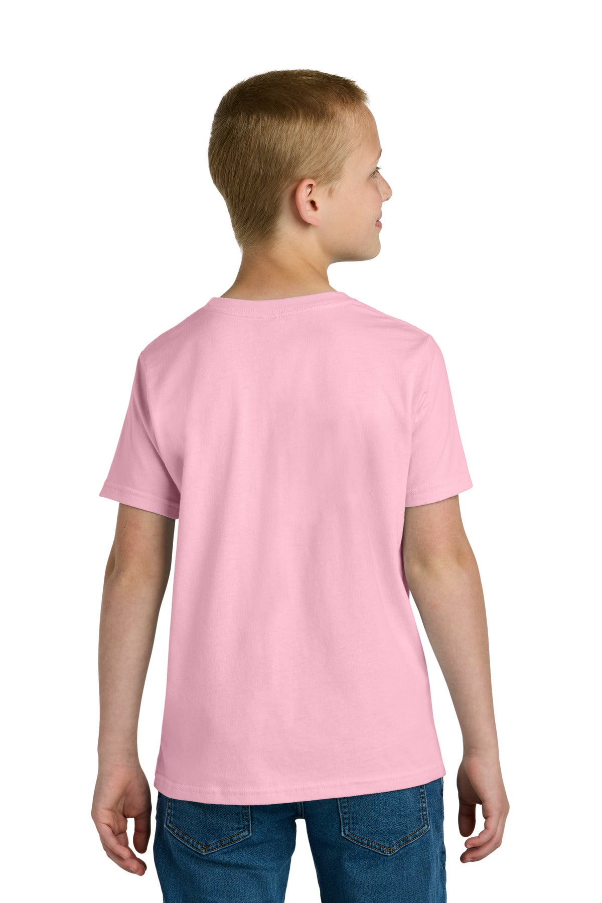Next Level Apparel Youth Cotton Tee - Light Pink