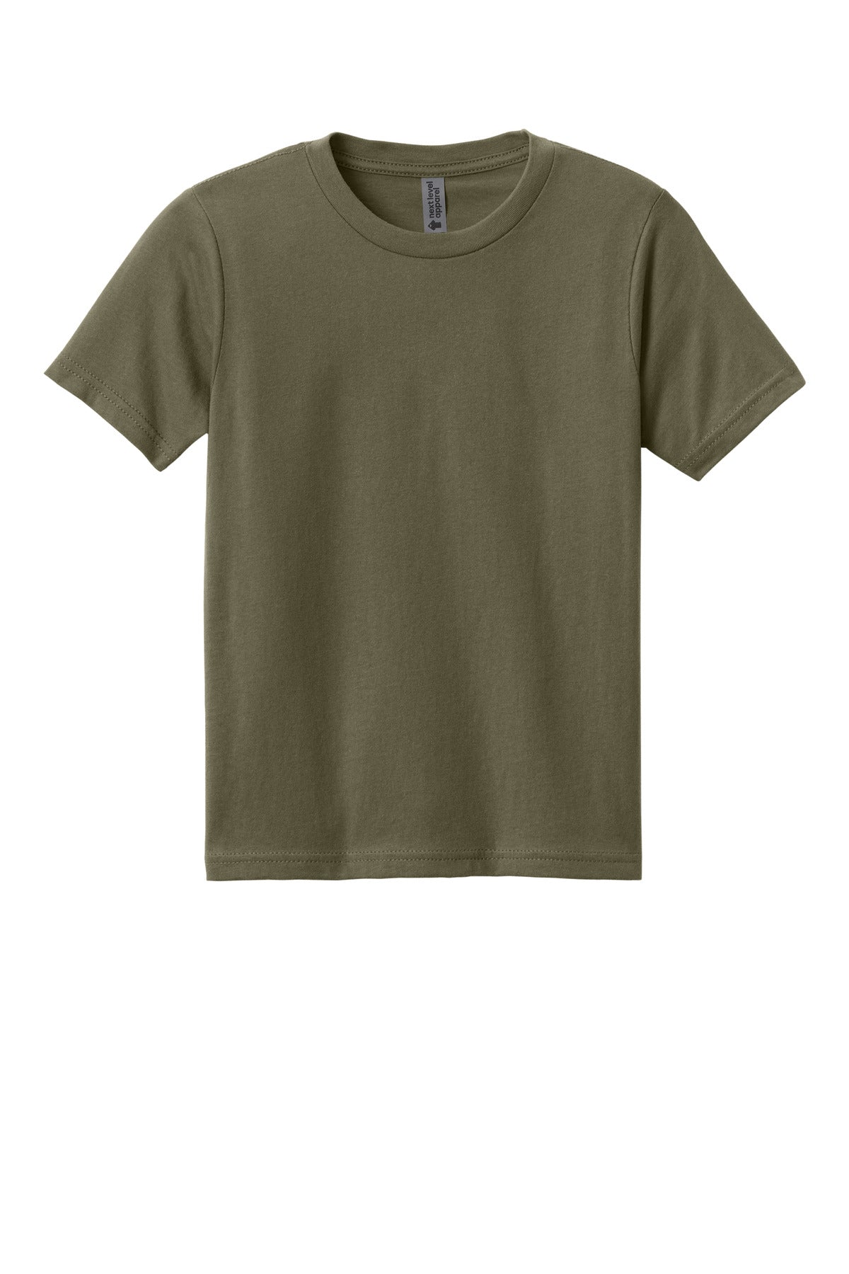 Next Level Apparel Youth Cotton Tee - Military Green