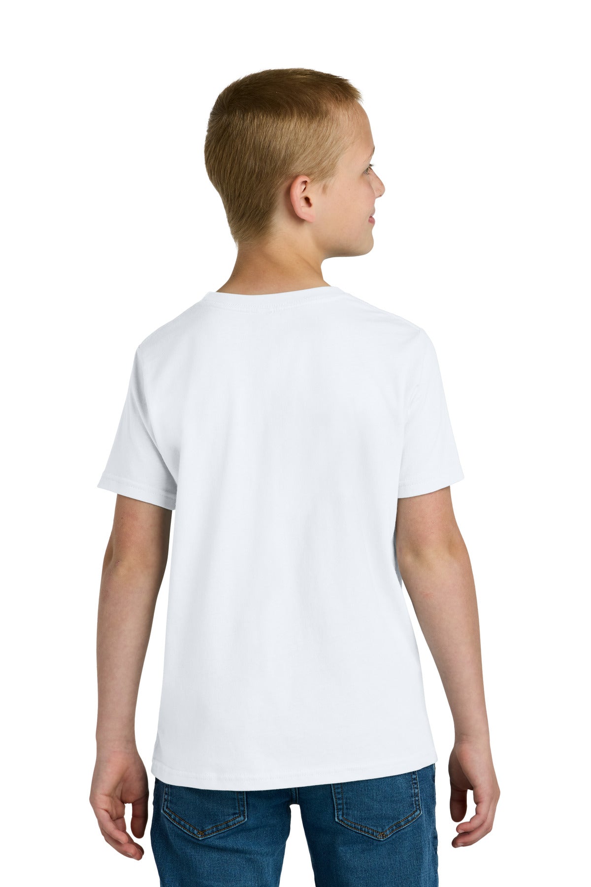 Next Level Apparel Youth Cotton Tee - White