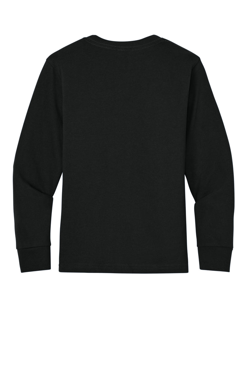 Next Level Apparel Youth Cotton Long Sleeve Tee - Black