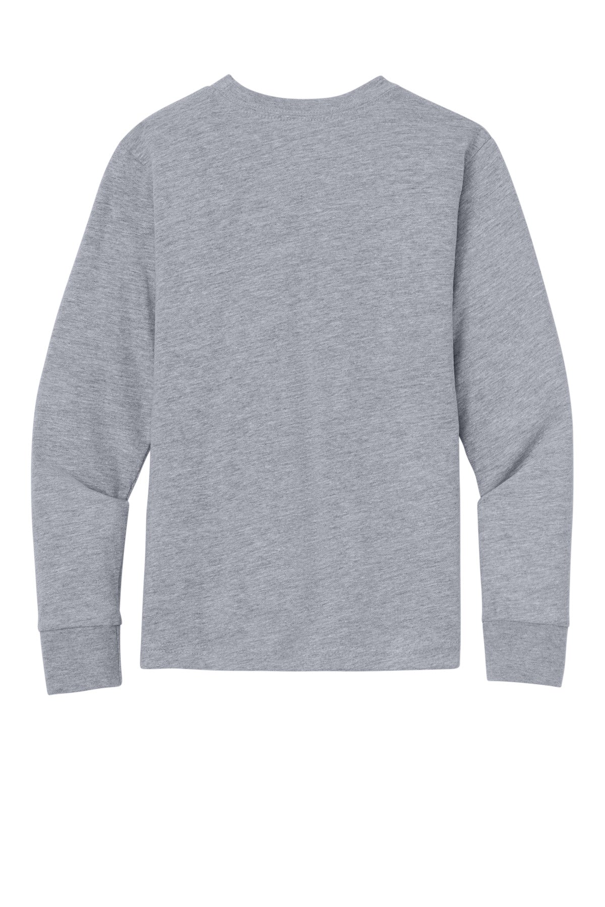 Next Level Apparel Youth Cotton Long Sleeve Tee - Heather Gray