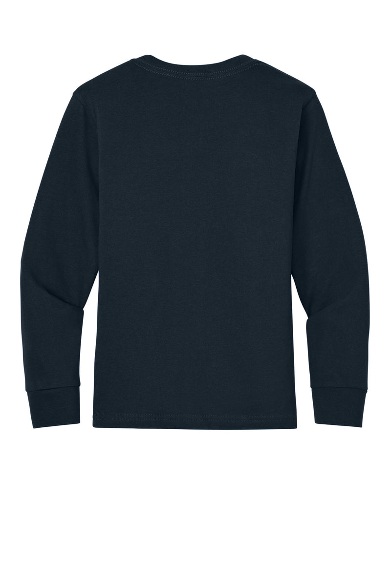 Next Level Apparel Youth Cotton Long Sleeve Tee - Midnight Navy