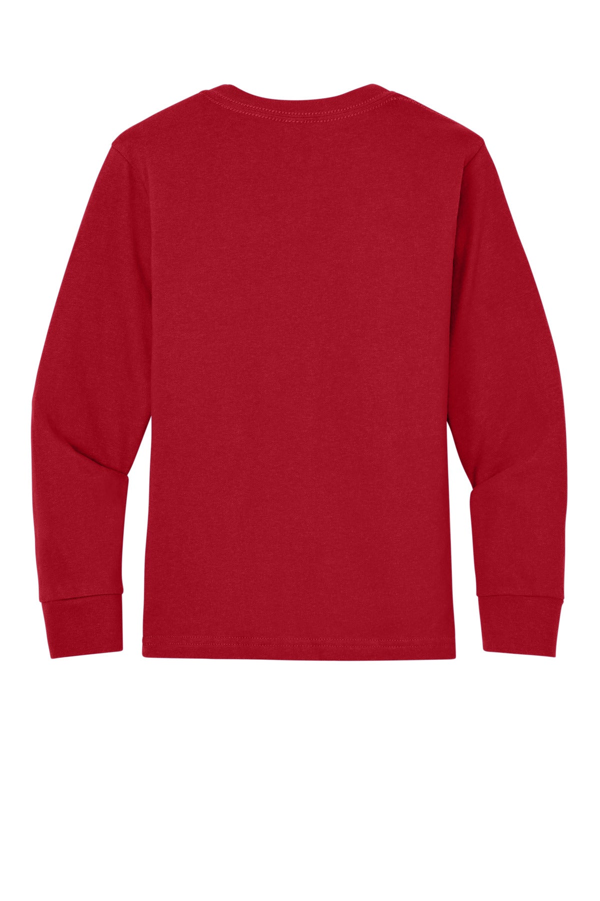 Next Level Apparel Youth Cotton Long Sleeve Tee - Red