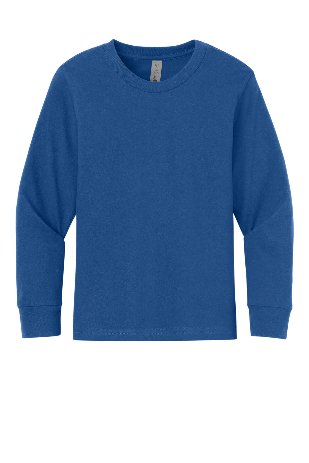 Next Level Apparel Youth Cotton Long Sleeve Tee - Royal