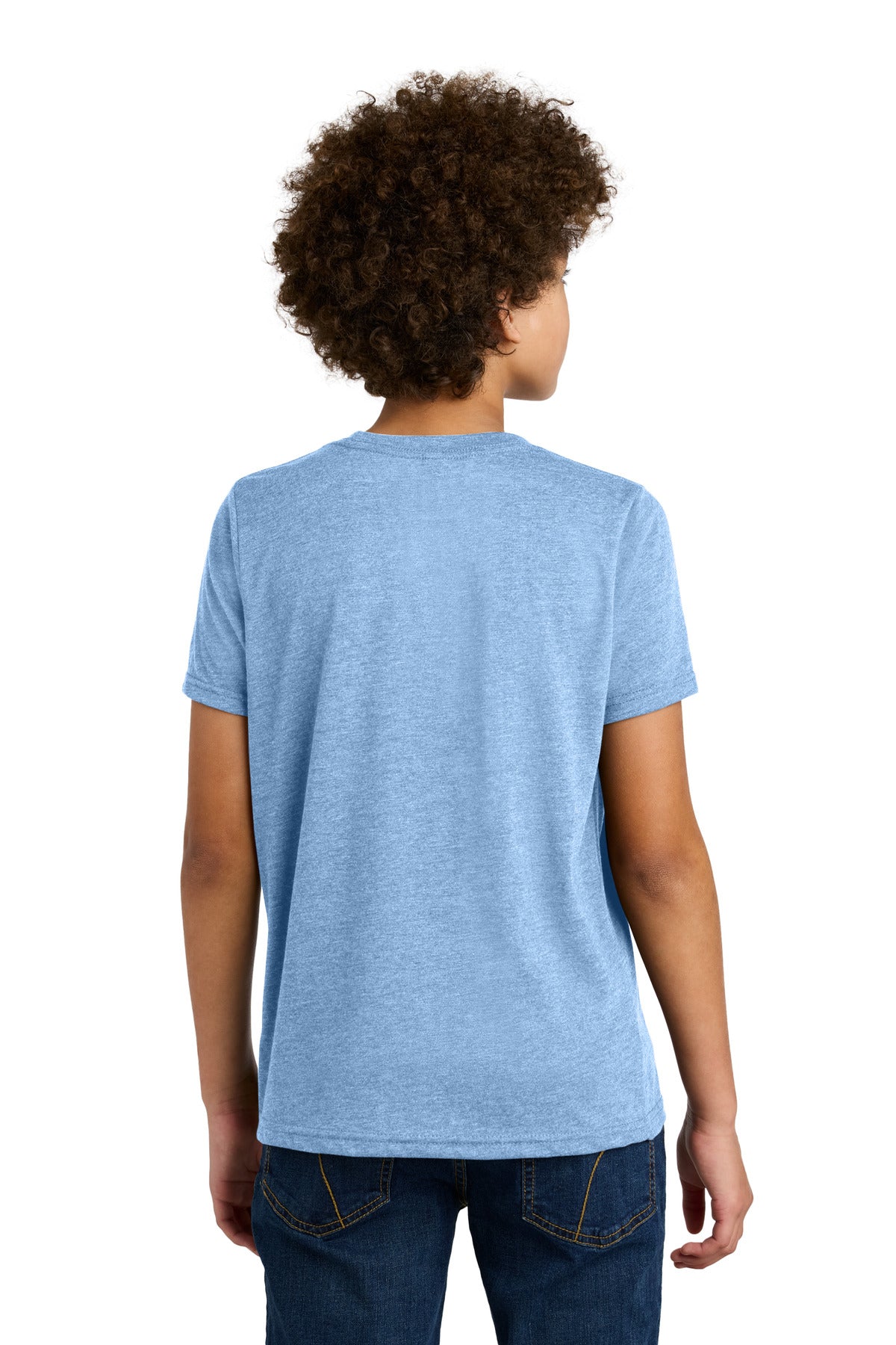 Next Level Apparel Youth CVC Tee - Heather Columbia Blue