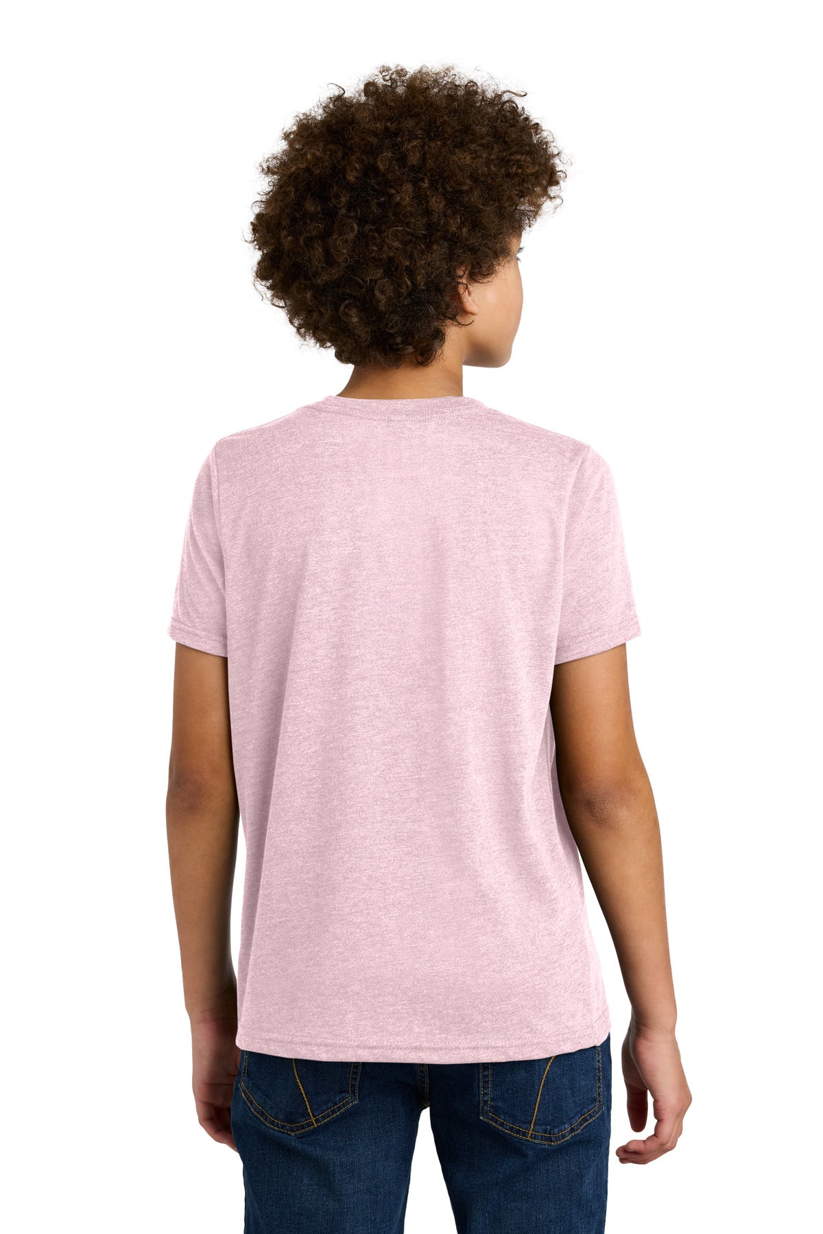 Next Level Apparel Youth CVC Tee - Heather Light Pink