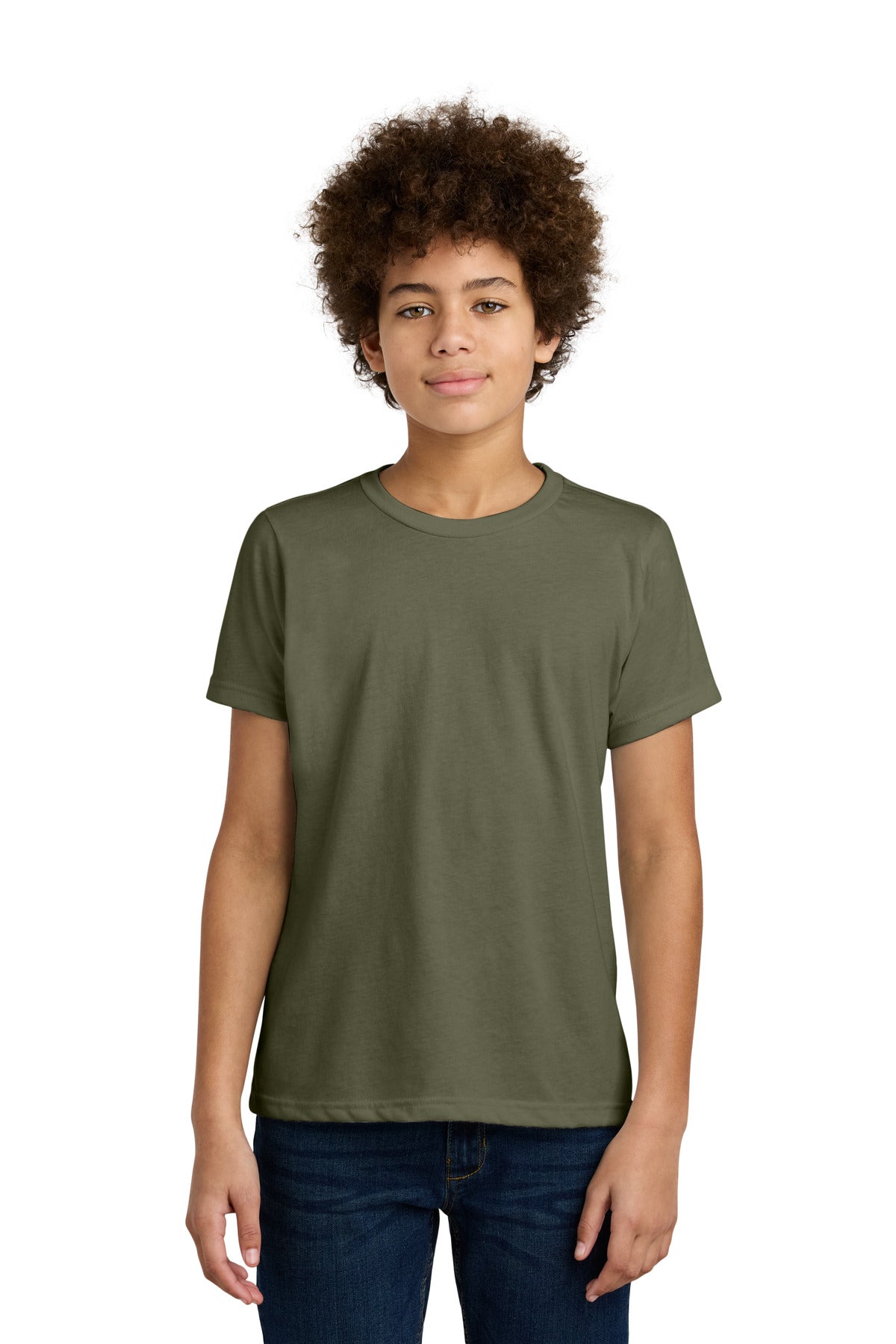 Next Level Apparel Youth CVC Tee - Military Green
